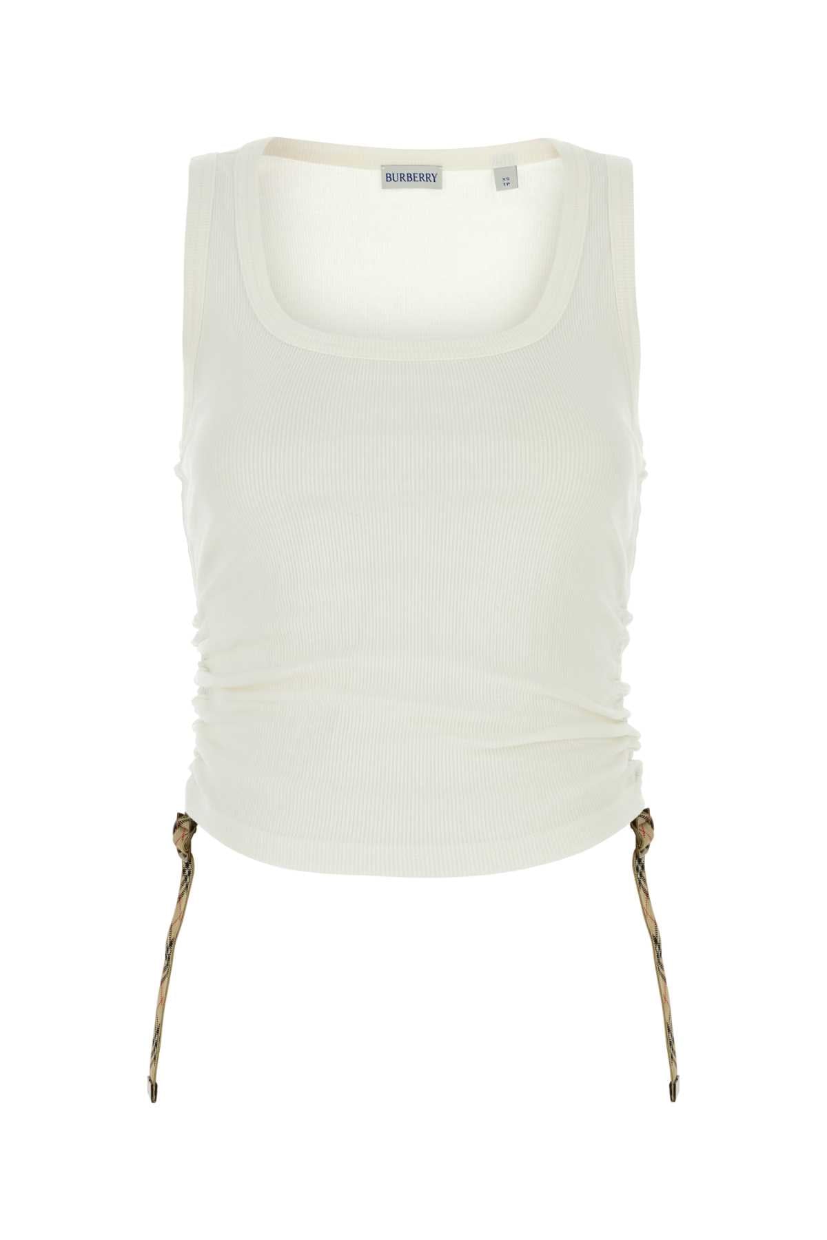 BURBERRY Stretch Cotton Tank Top
