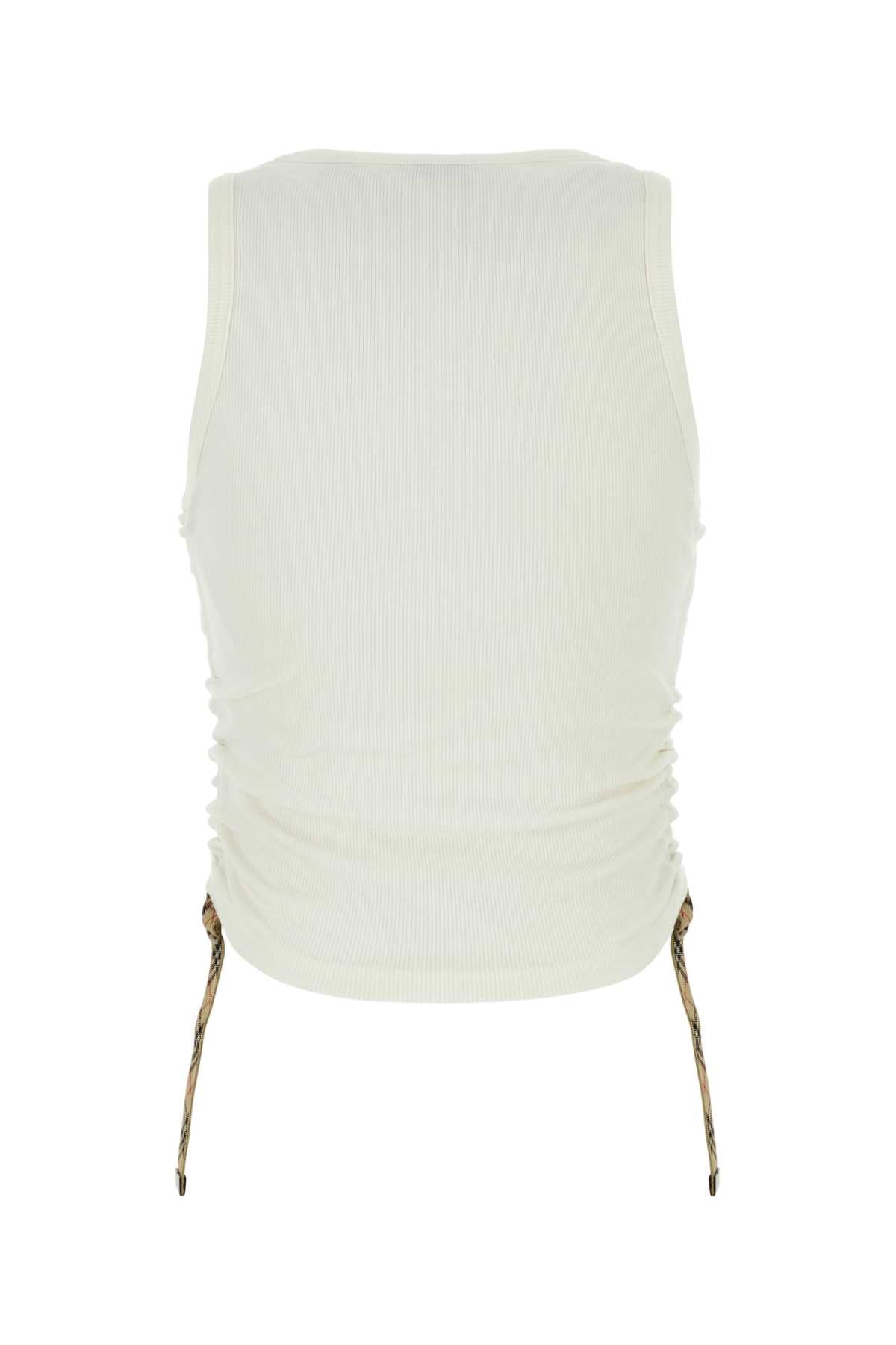 BURBERRY Stretch Cotton Tank Top