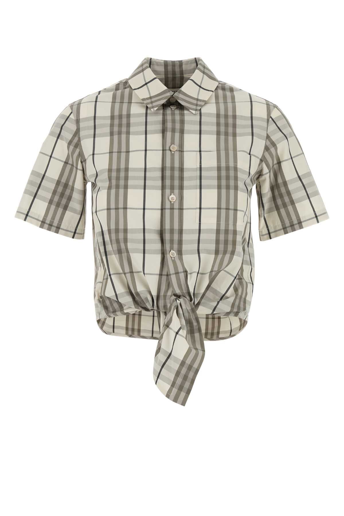 BURBERRY Embroidered Poplin Shirt in Women's Fit