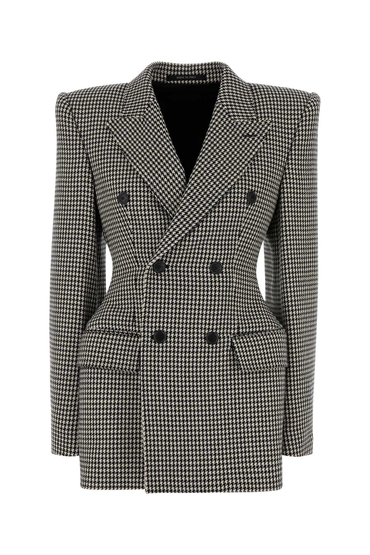 BALENCIAGA Embroidered Wool Blazer for Women