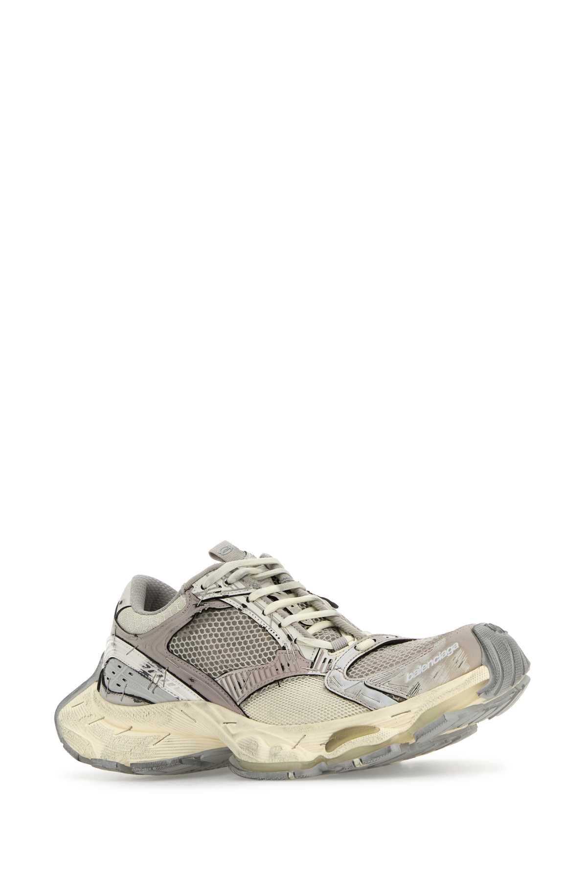 BALENCIAGA Multicolor Synthetic Leather and Mesh Stapler Sneaker