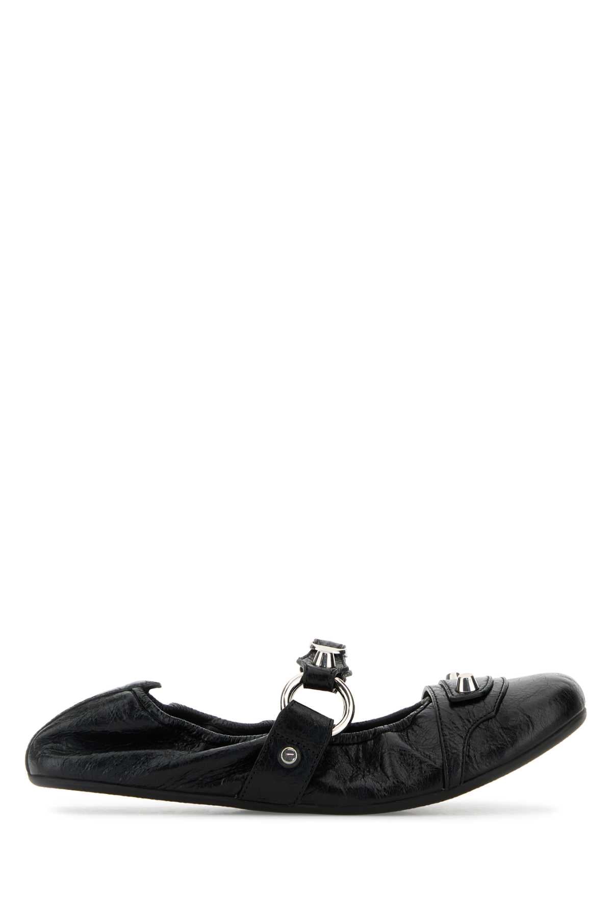 BALENCIAGA Women’s Leather City Ballerinas