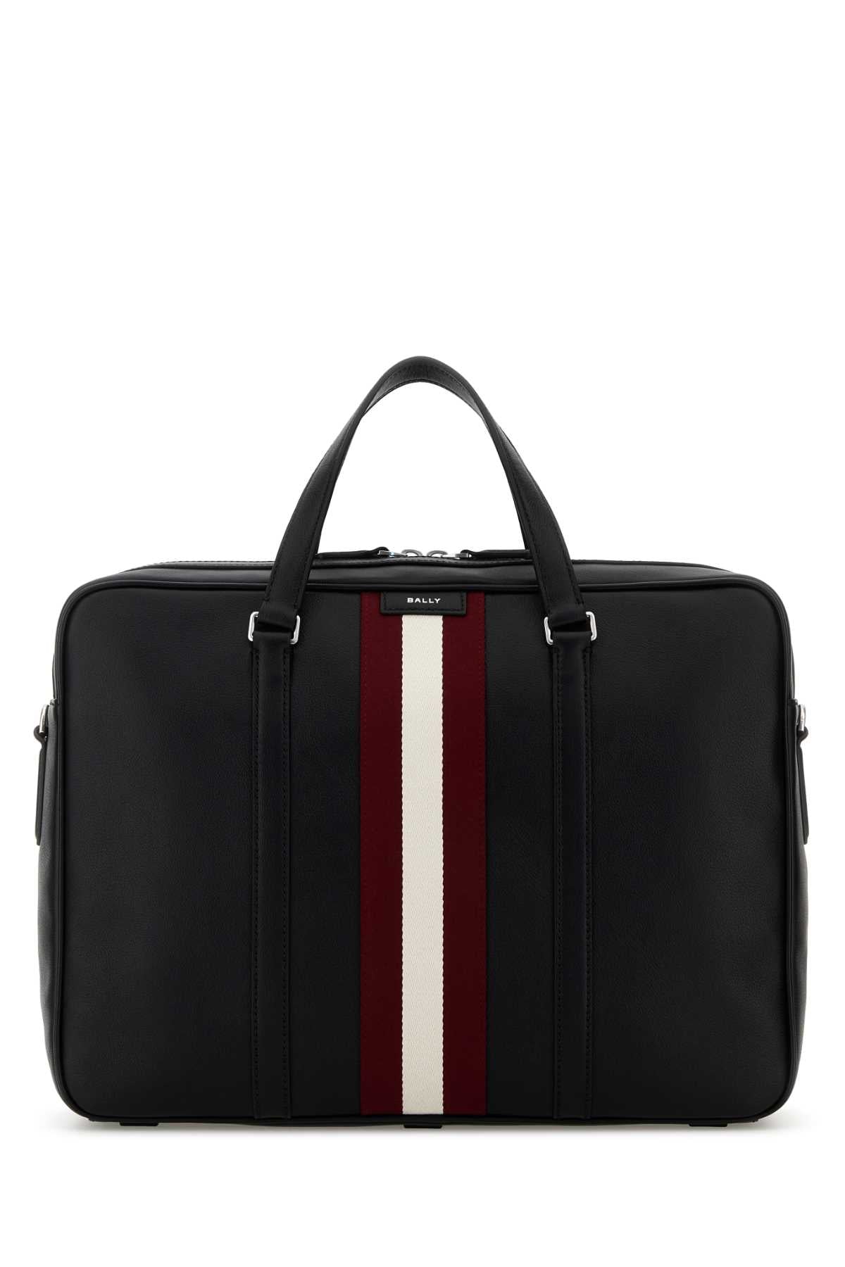 BALLY Elegant Leather Briefcase - 38cm x 28cm x 11cm