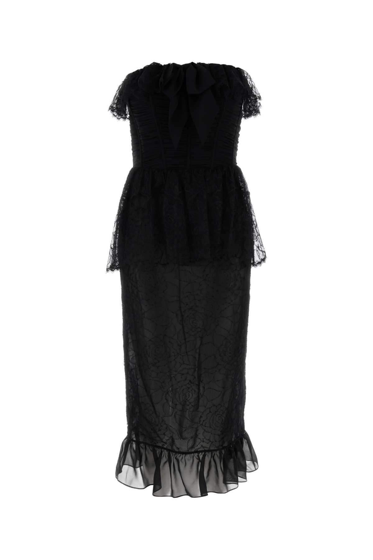 ALESSANDRA RICH Mini Lace Dress with Elegant Design