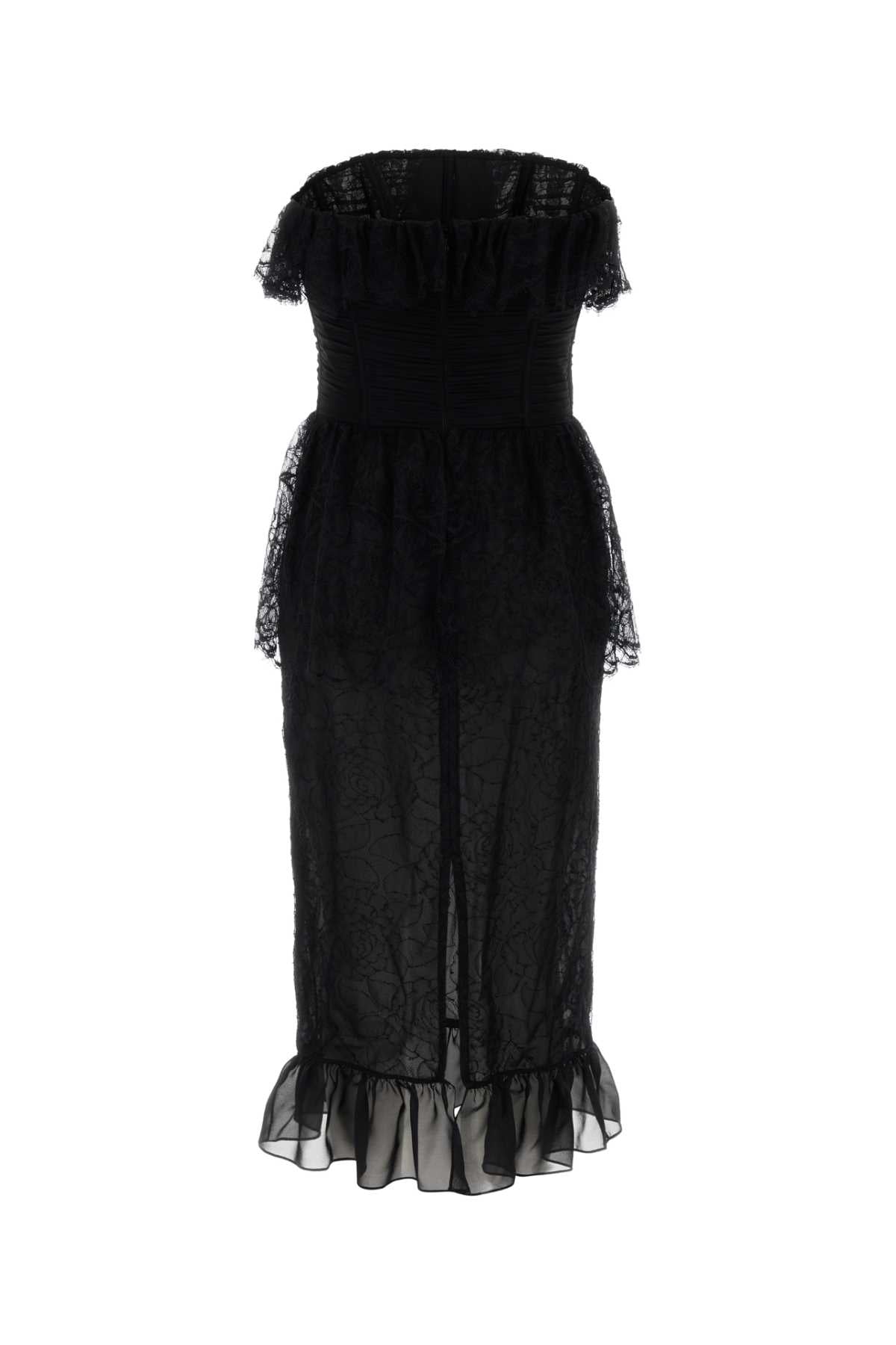 ALESSANDRA RICH Mini Lace Dress with Elegant Design