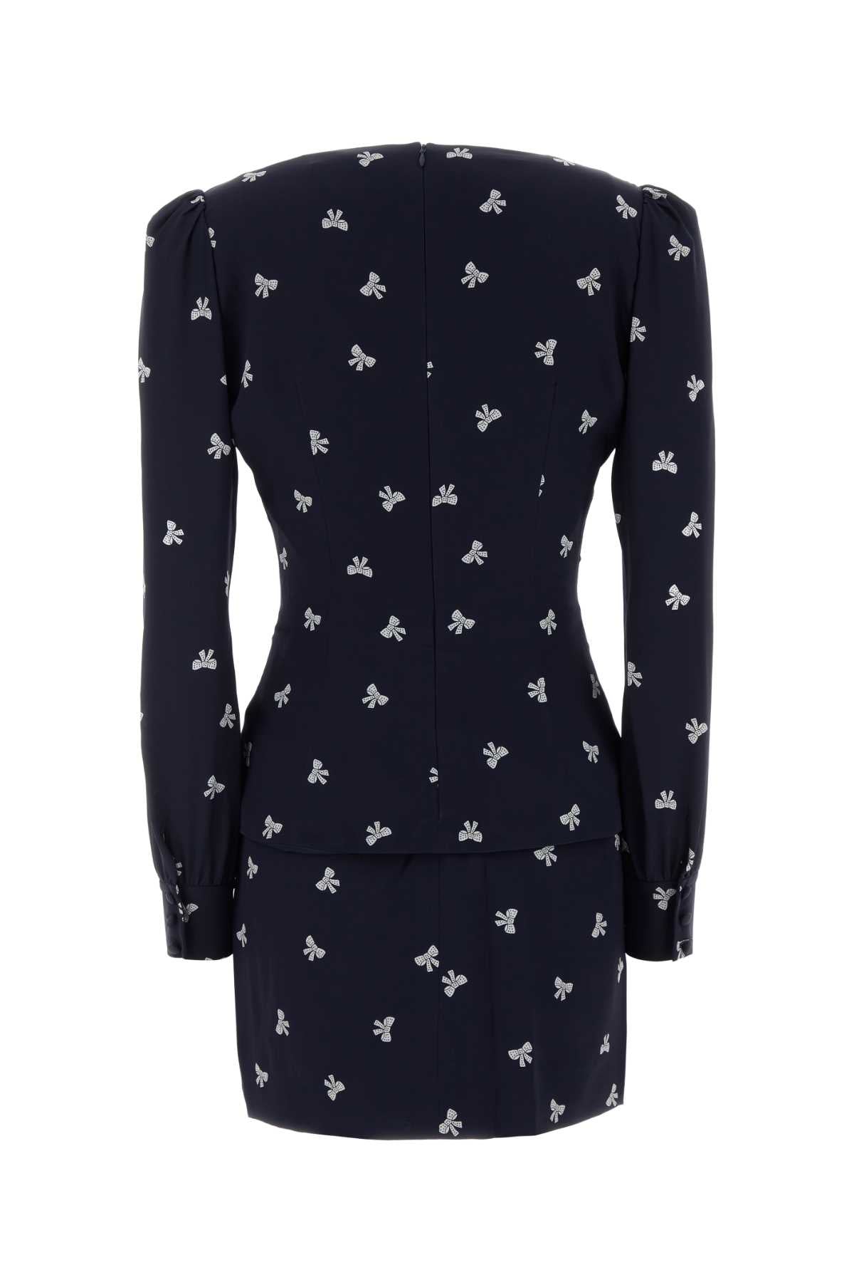 ALESSANDRA RICH Chic Printed Silk Mini Dress for Women
