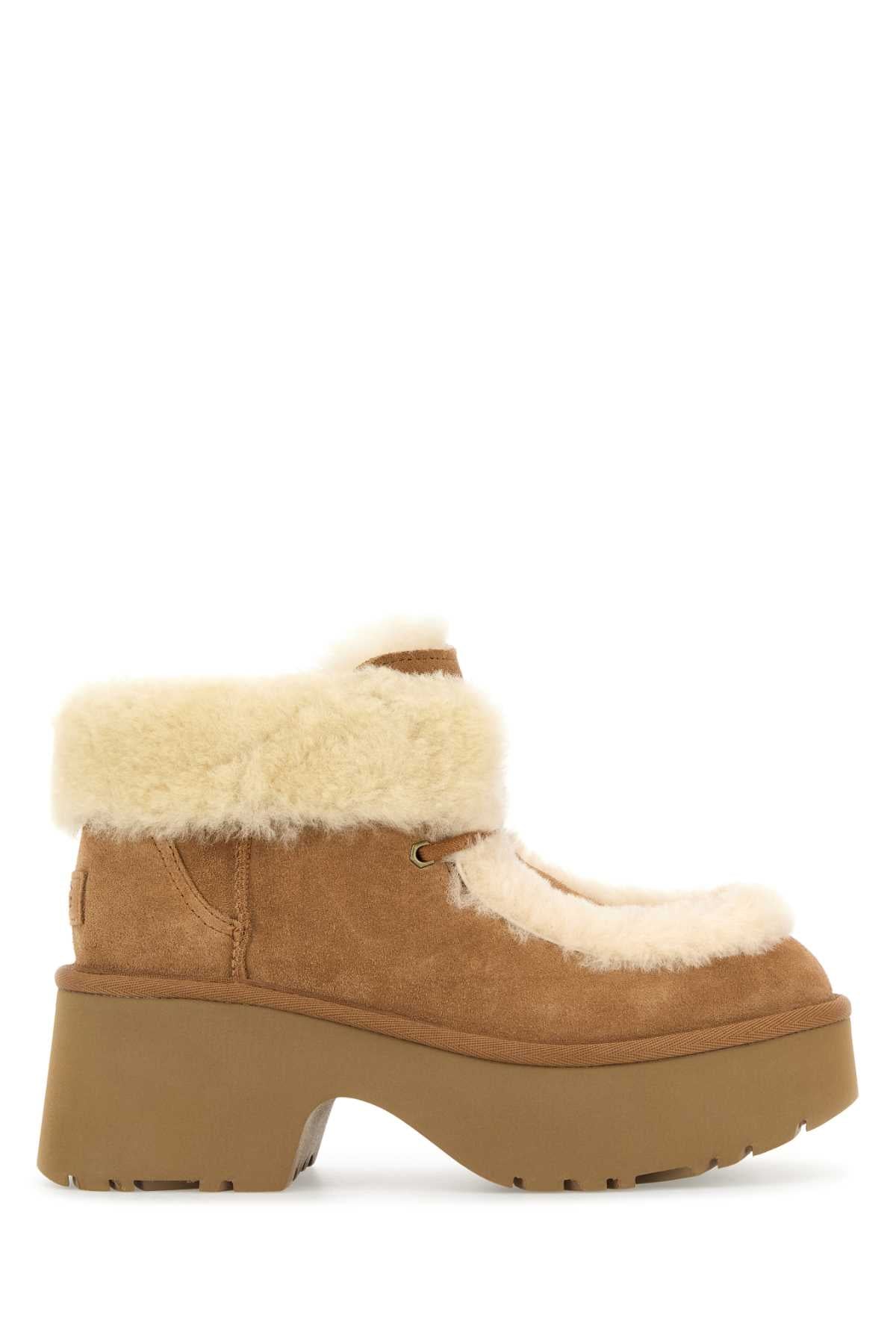 UGG Suede Esmee Ankle Boots with 6.5 cm Platform for Women