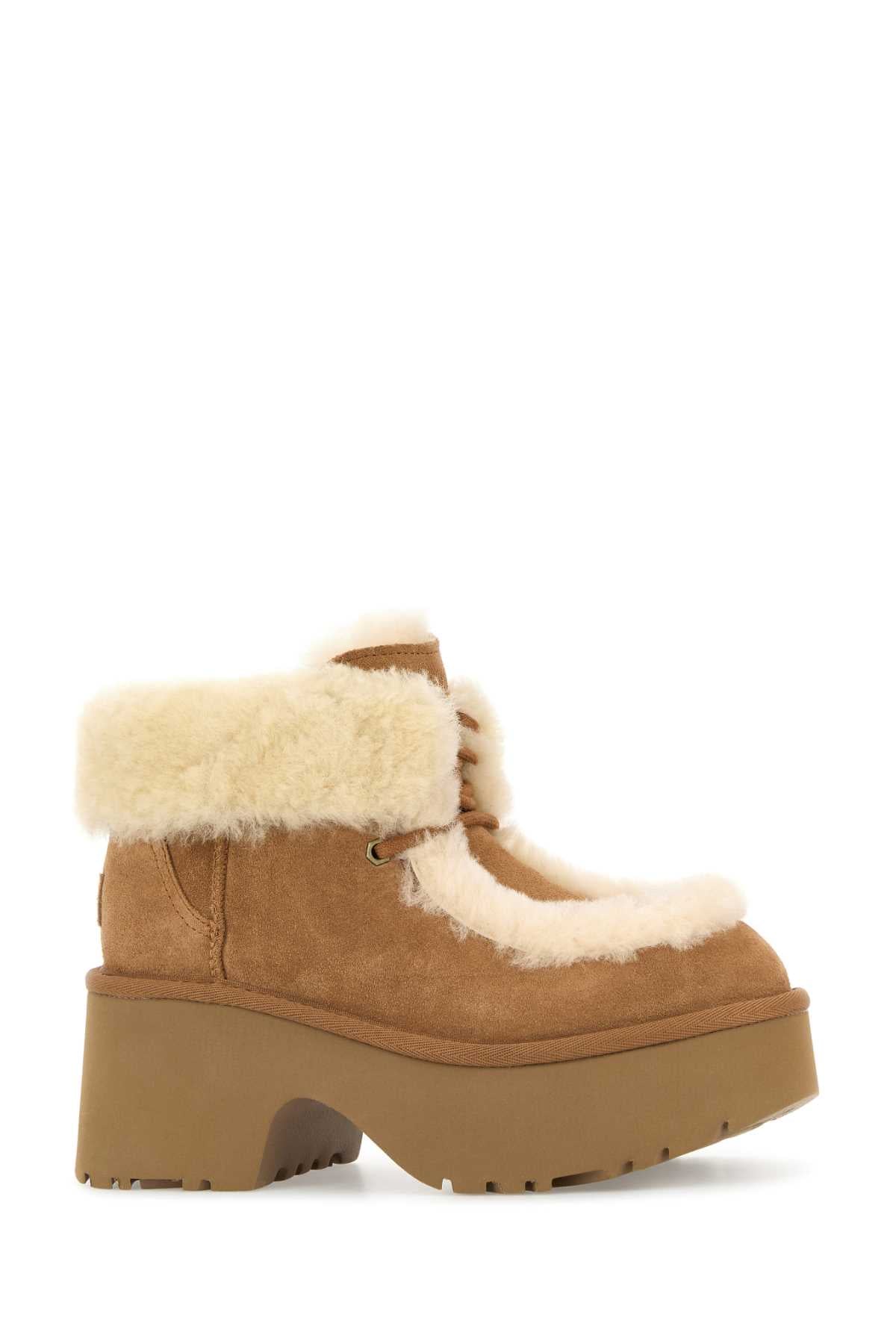 UGG Suede Esmee Ankle Boots with 6.5 cm Platform for Women