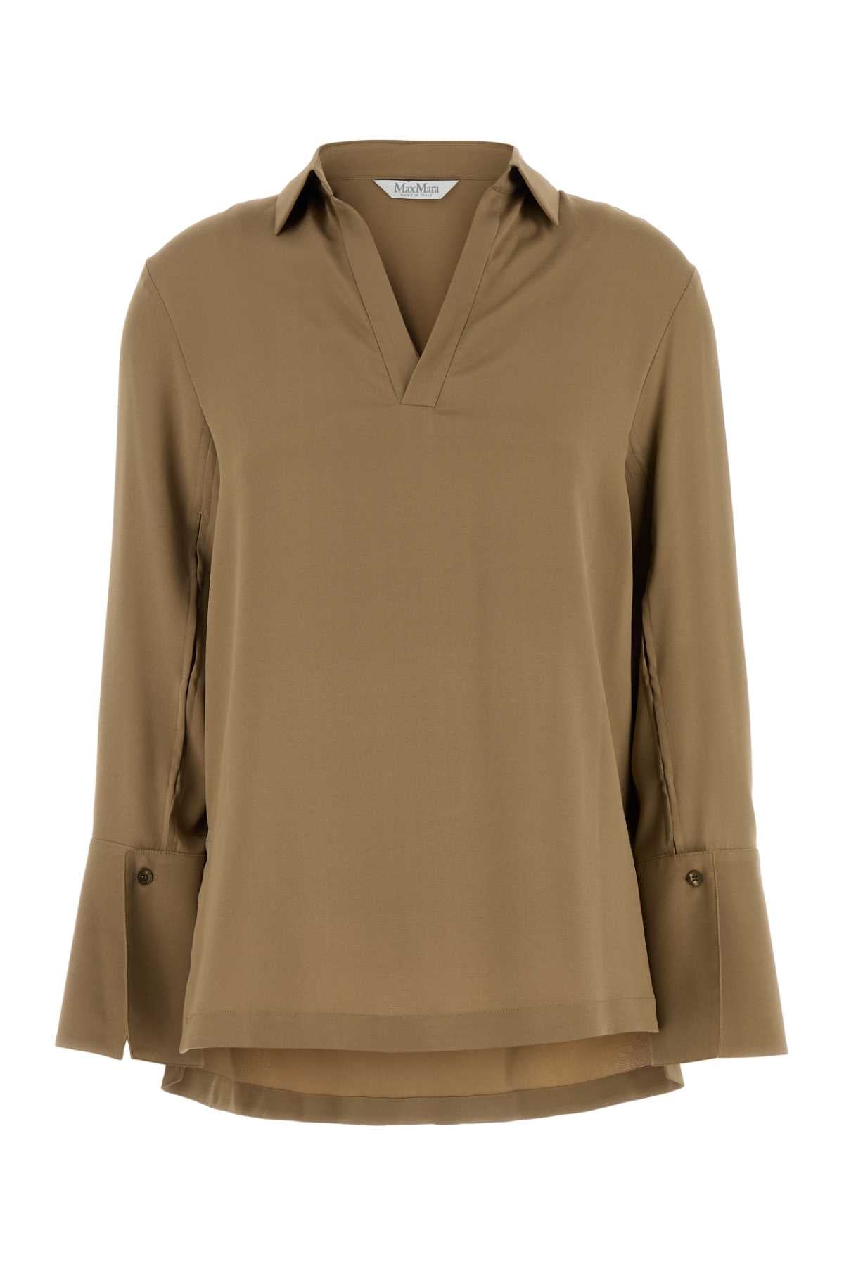 MAX MARA Stretch Crepe Dover Blouse