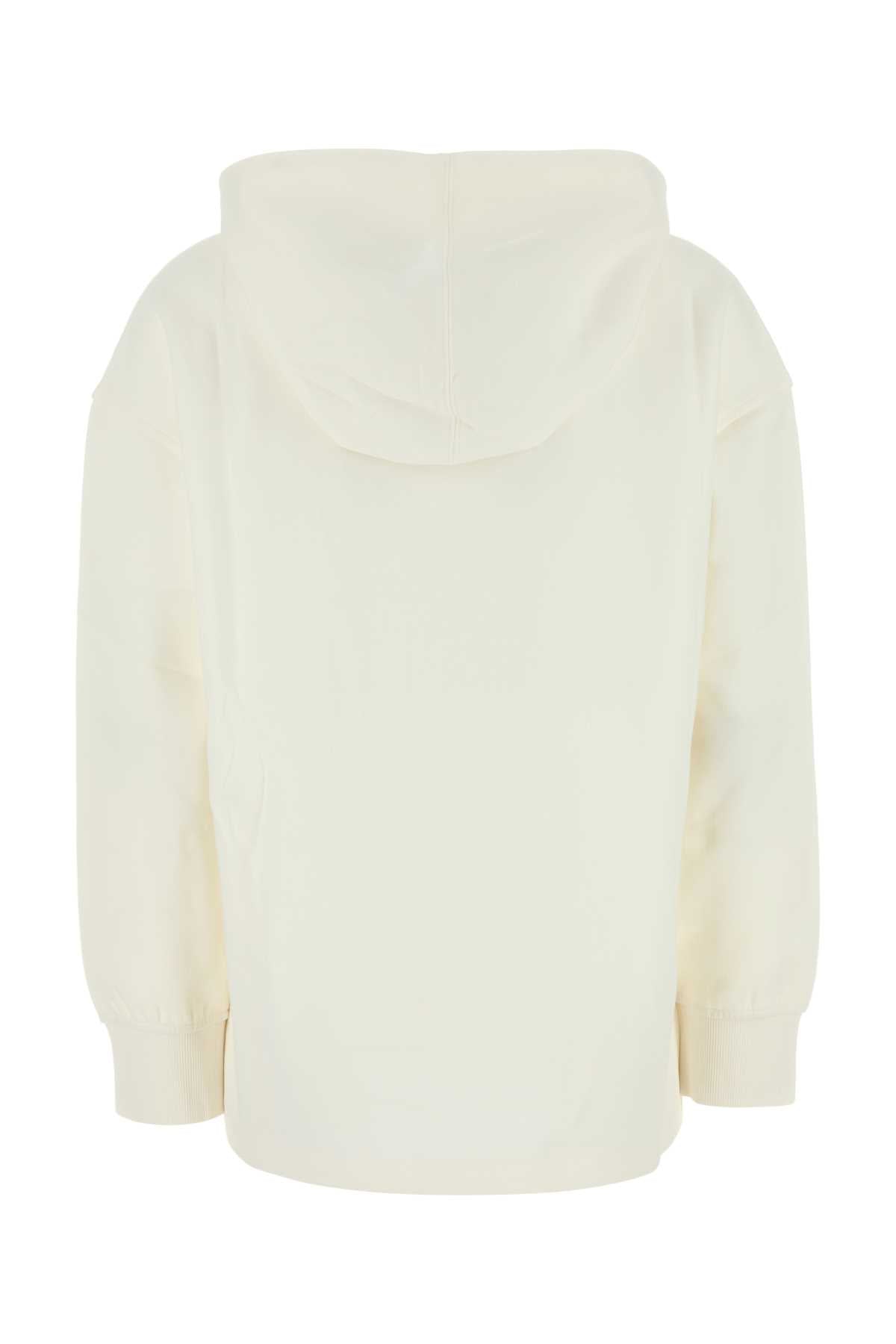 S MAXMARA Oversize Cotton Blend Visiera Sweatshirt