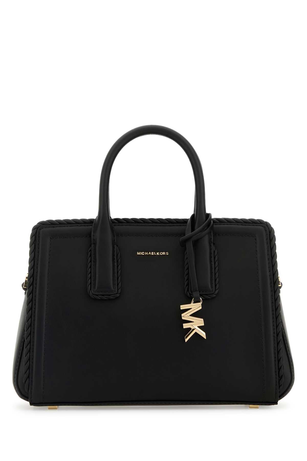 MICHAEL BY MICHAEL KORS Mini Black Leather Laila Handbag - FW25 Collection
