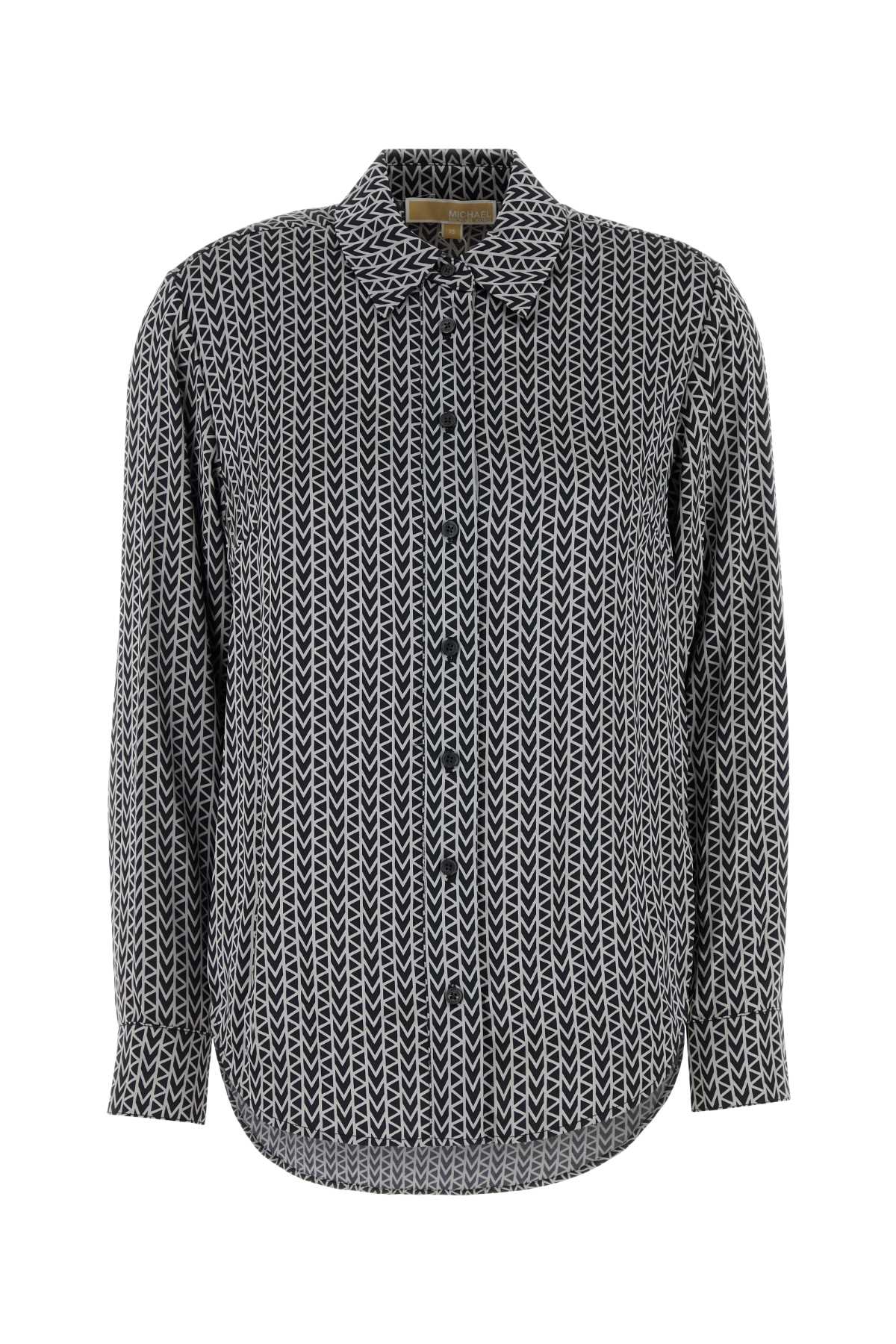 MICHAEL BY MICHAEL KORS Embroidered Satin Shirt