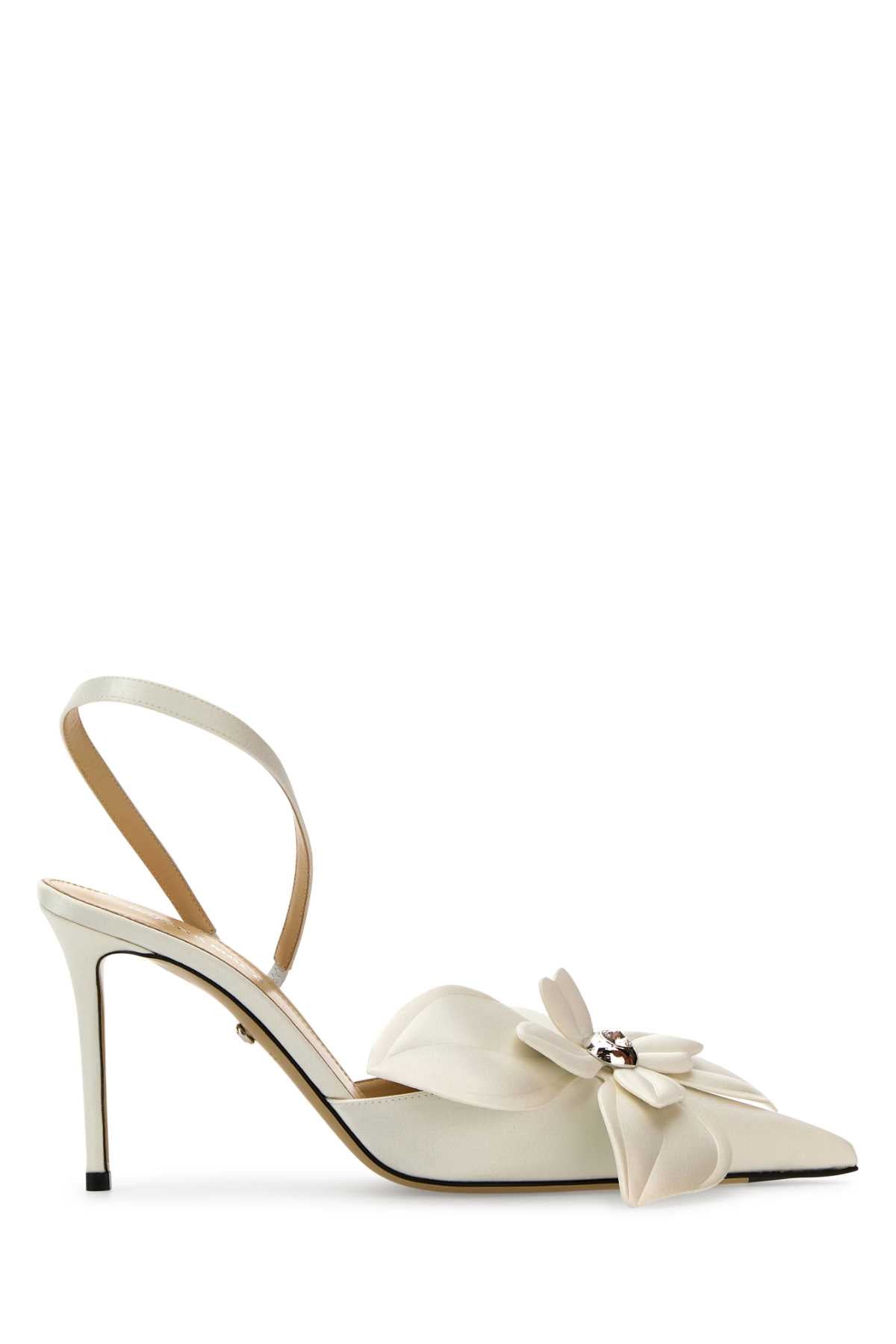 MACH&MACH Chic Satin Orchid Pumps with 9.5cm Heel Height