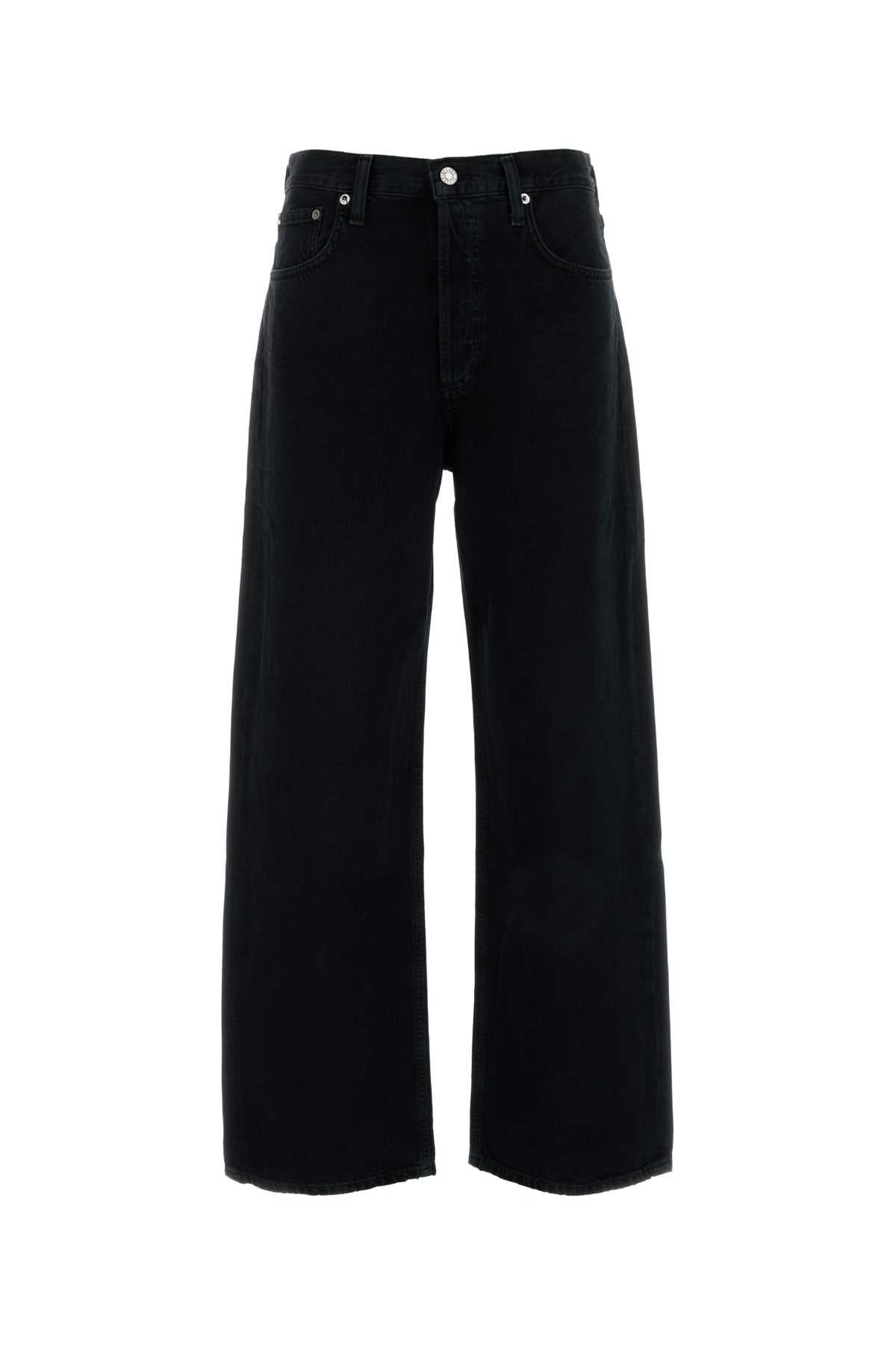 AGOLDE Crushed Denim High-Waisted Jeans for Women