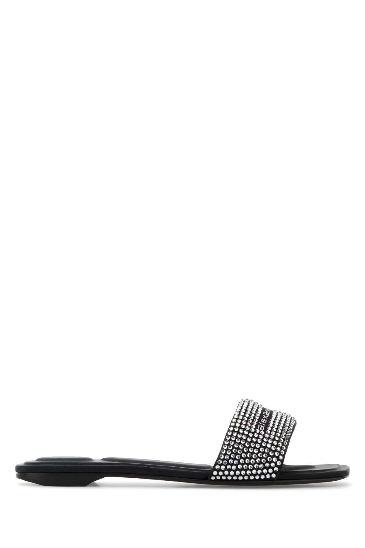 ALEXANDER WANG Elegant Satin VY Slippers for Women