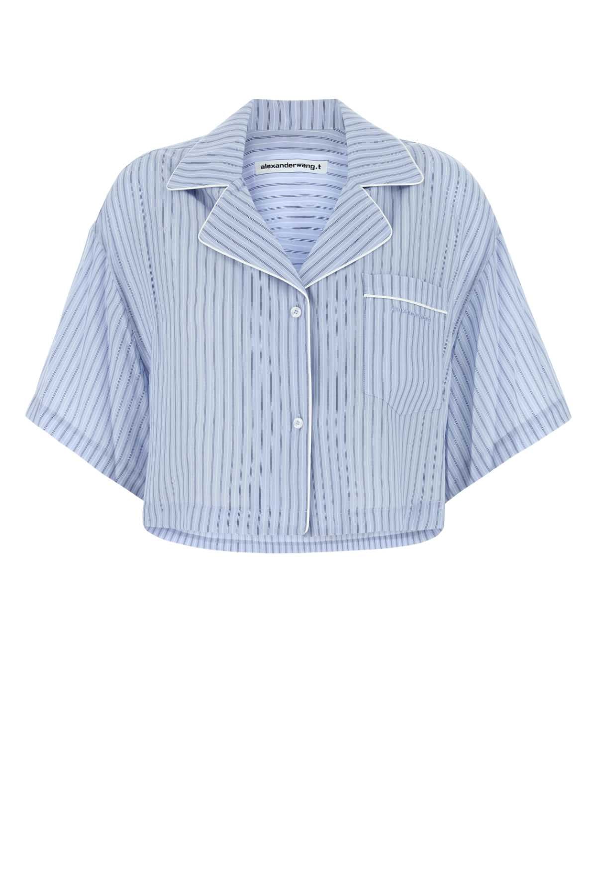 T BY ALEXANDER WANG Embroidered Lyocell Shirt