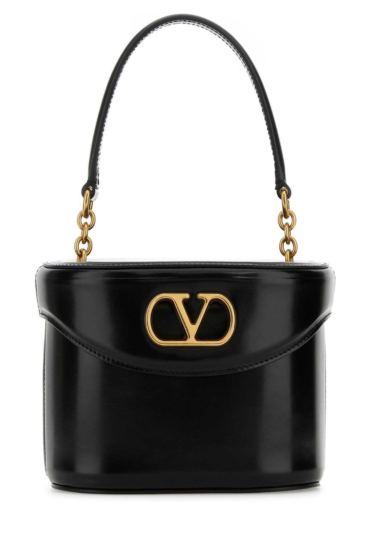 VALENTINO GARAVANI Mini Leather VLogo Signature Bucket Handbag