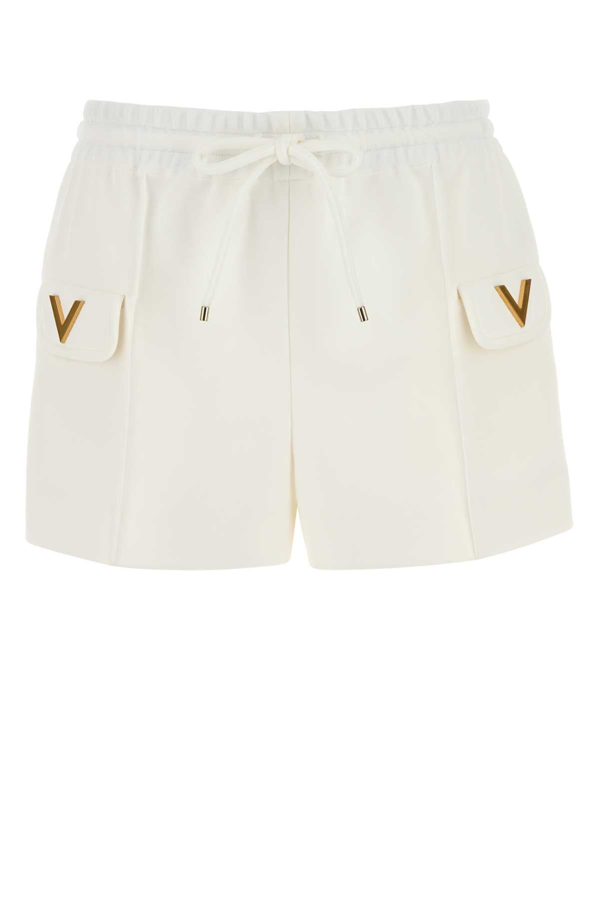 VALENTINO GARAVANI Stretch Piquet Mini Shorts for Women - Summer 2025