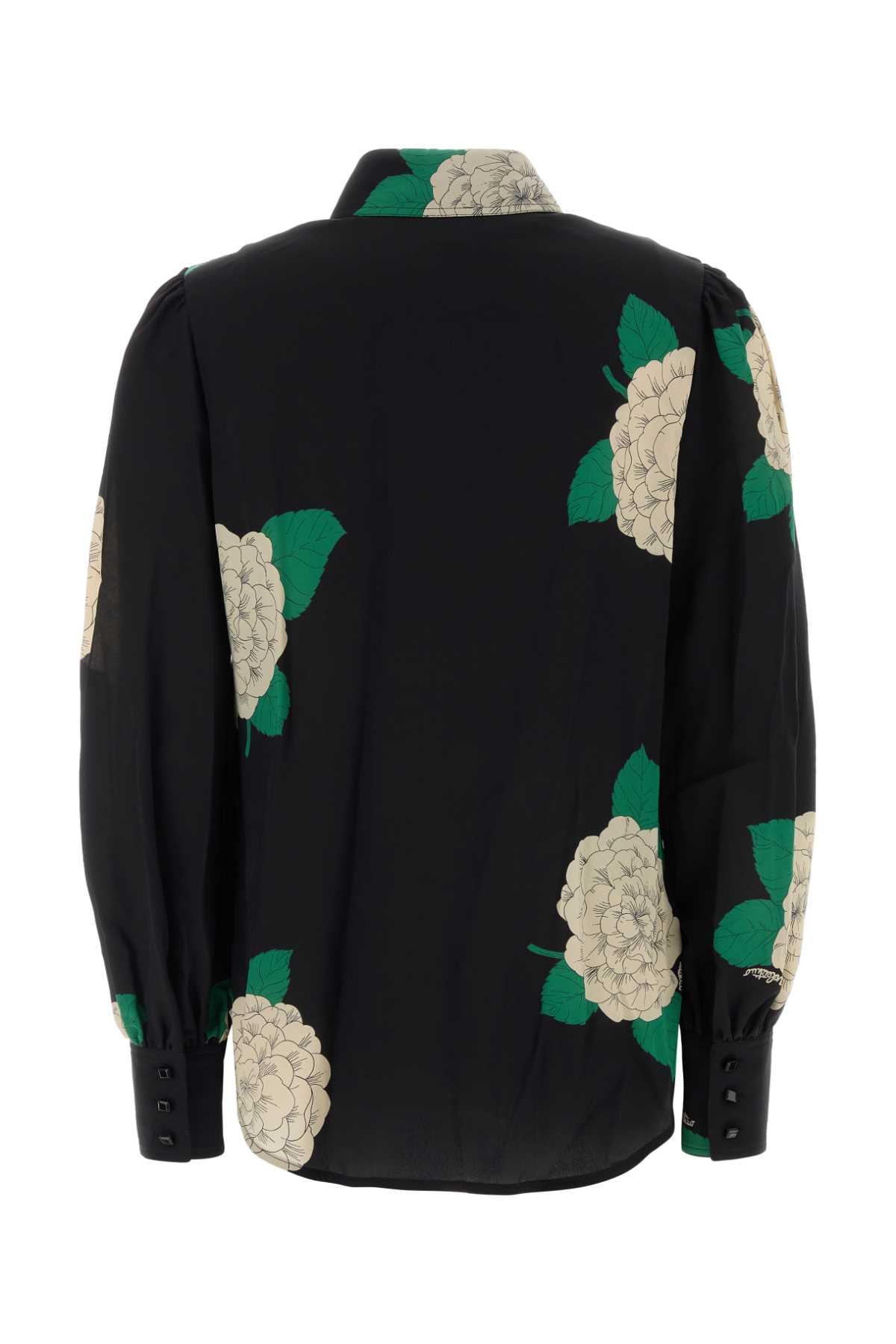 VALENTINO GARAVANI Floral Printed Silk Shirt for Women