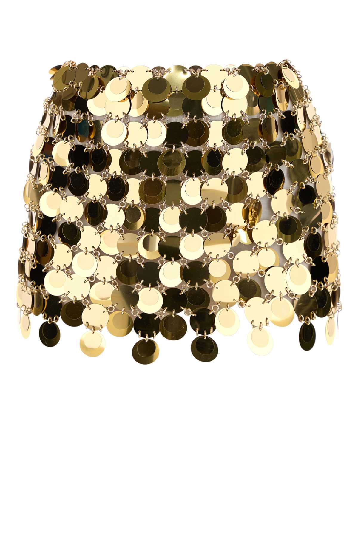 RABANNE Glamorous Maxi Sequins Mini Skirt