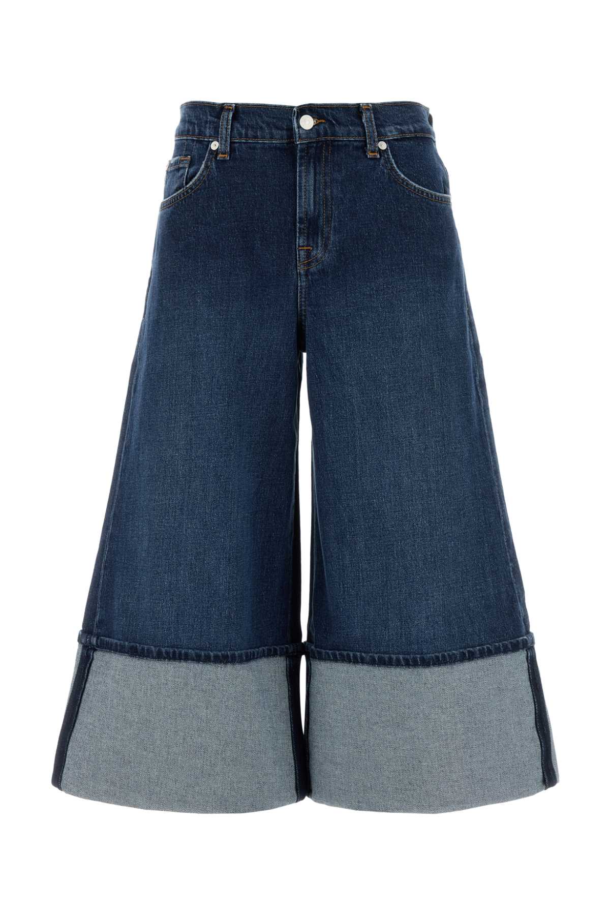 SEVEN FOR ALL MANKIND Stretch Denim Radar Wide-Leg Jeans - FW25 Women's Fit