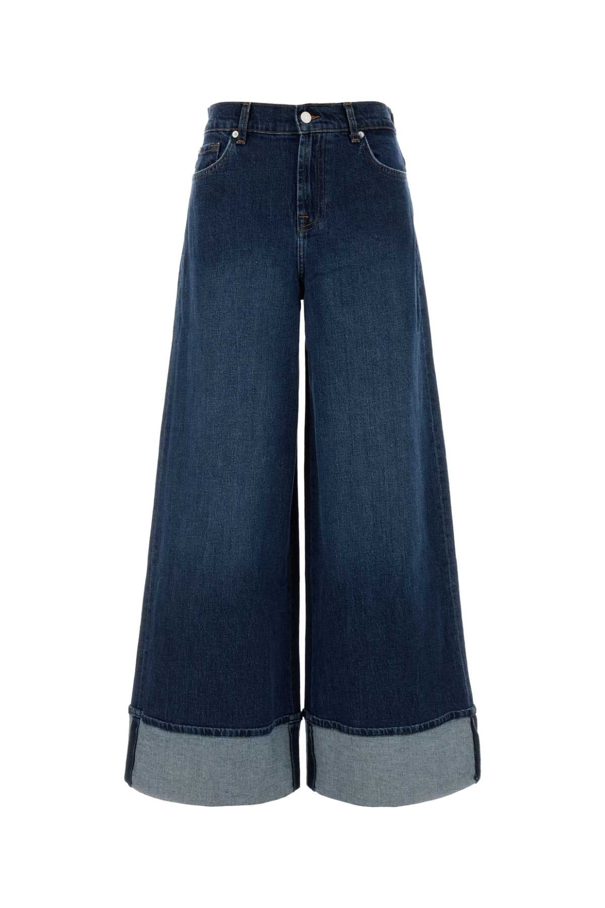 SEVEN FOR ALL MANKIND Wide-Leg Stretch Denim Jeans for Women