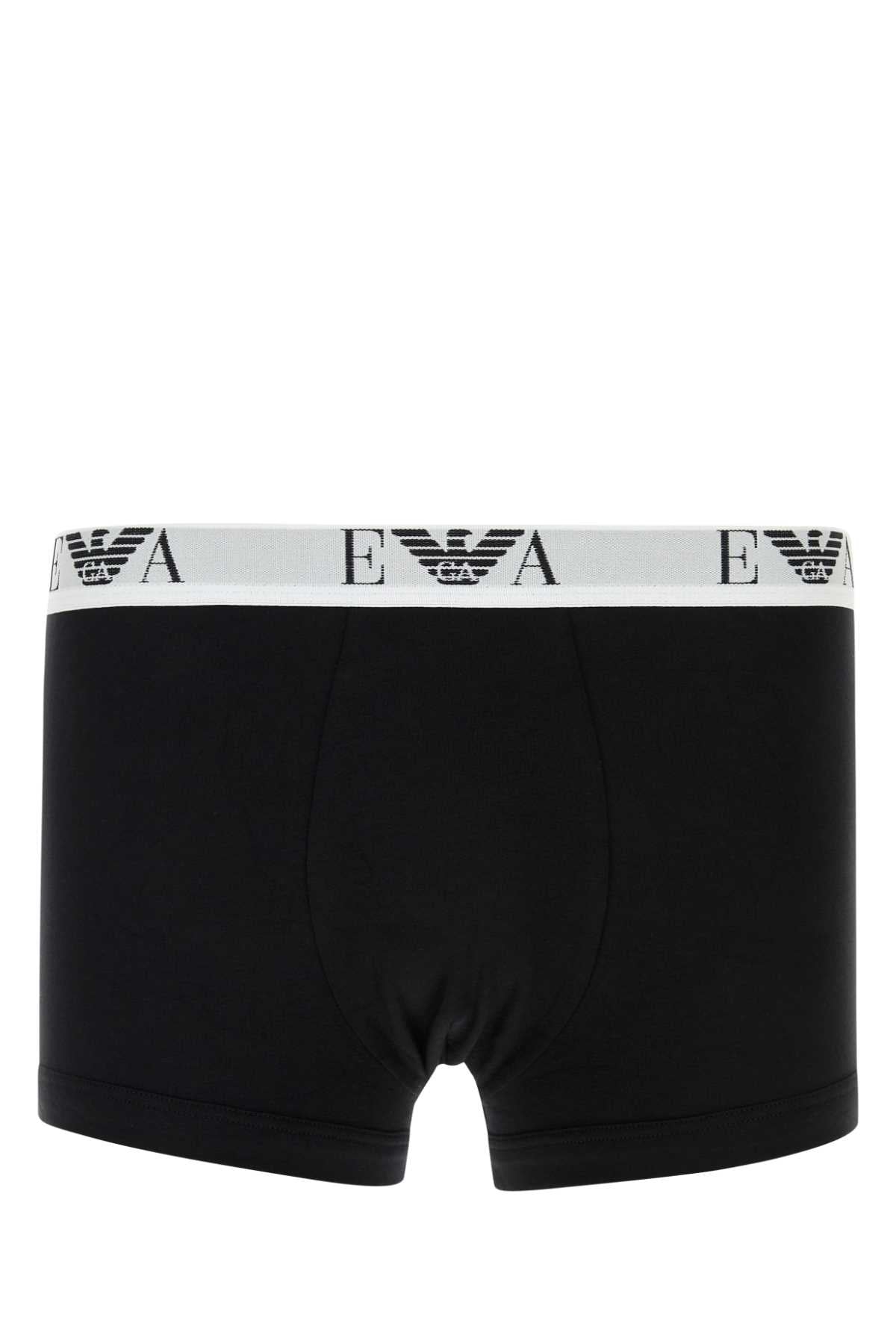EMPORIO ARMANI Stretch Cotton Boxer Set for Men