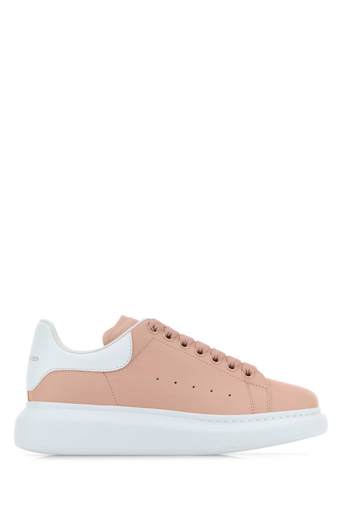 ALEXANDER MCQUEEN Women's Leather Sneakers with Contrast Heel