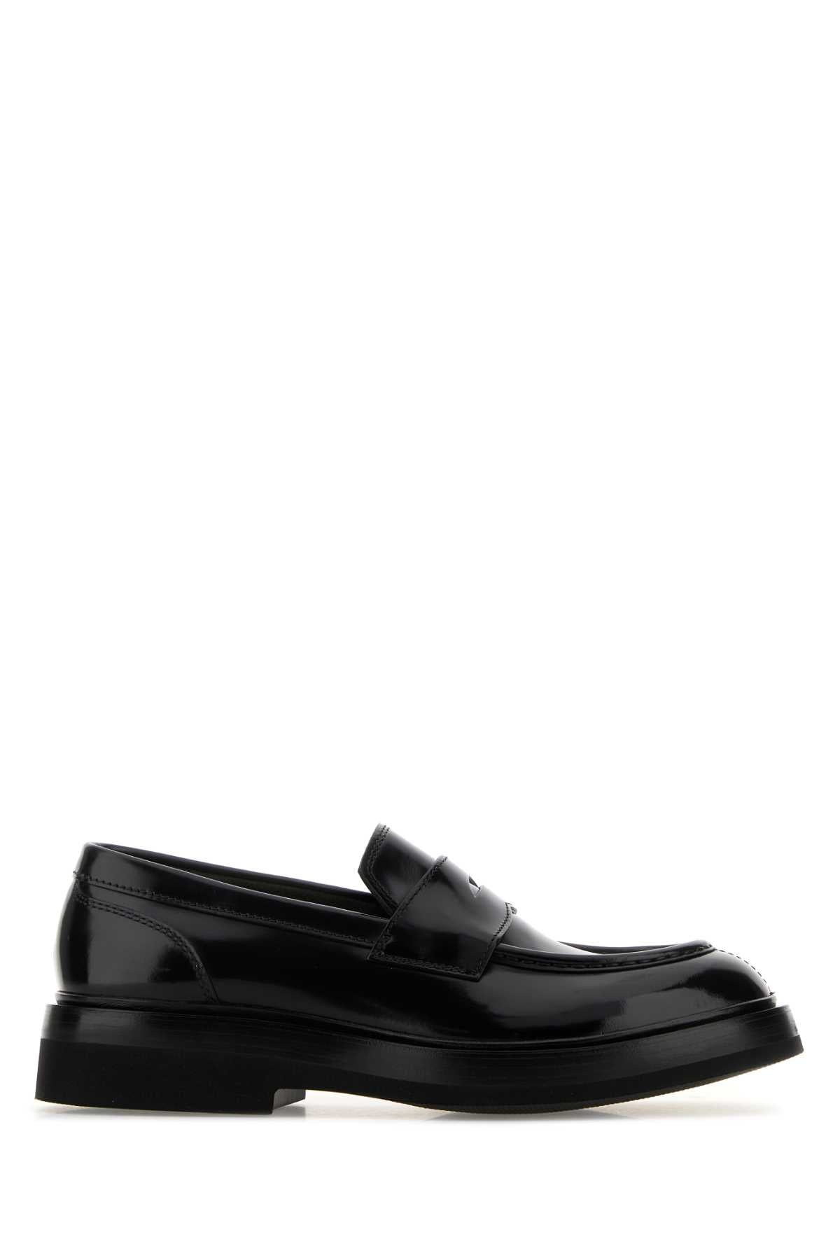 SANTONI Leather Gunter Loafers for Men - Timeless Elegance