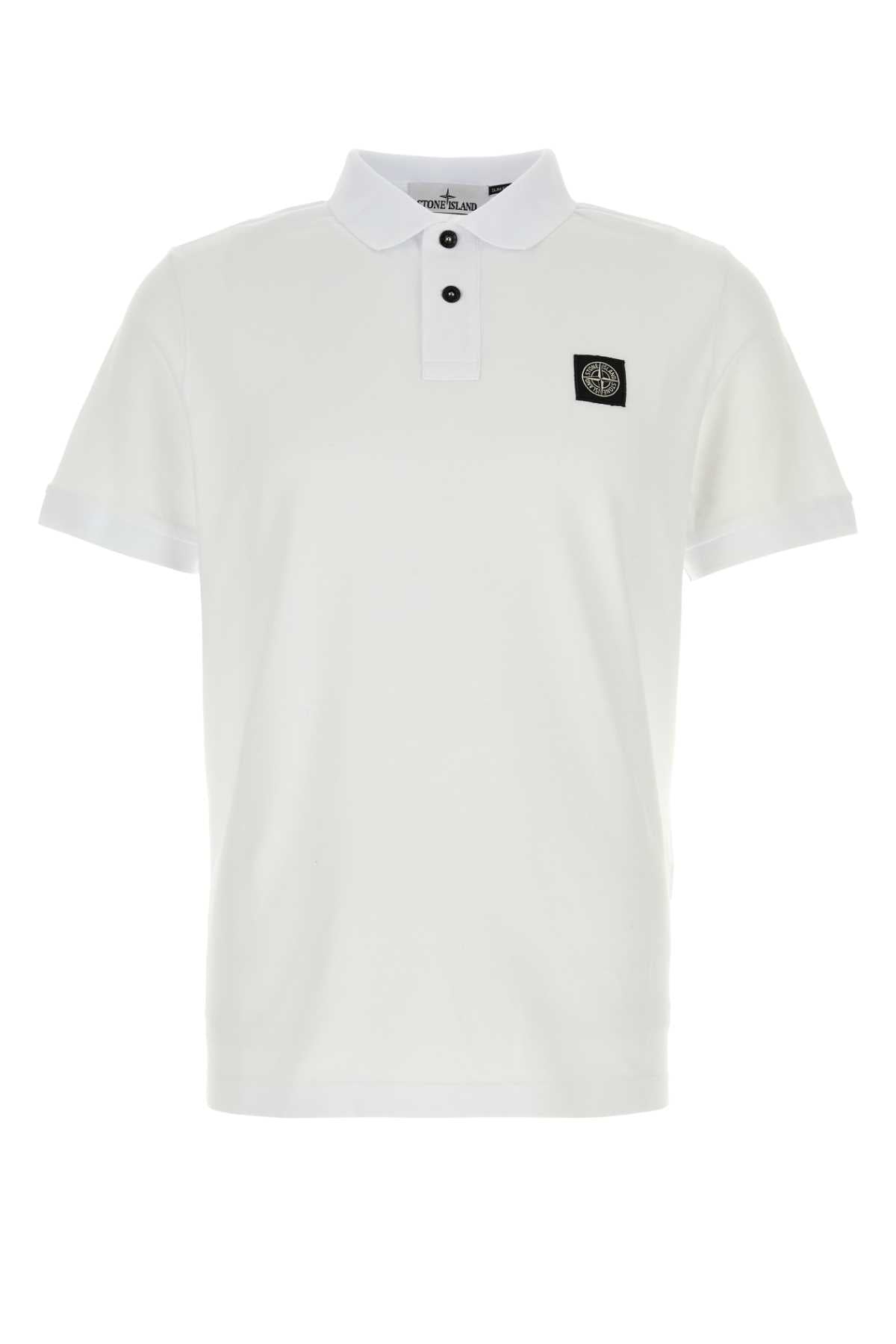 STONE ISLAND Mini Stretch Piquet Polo Shirt for Men