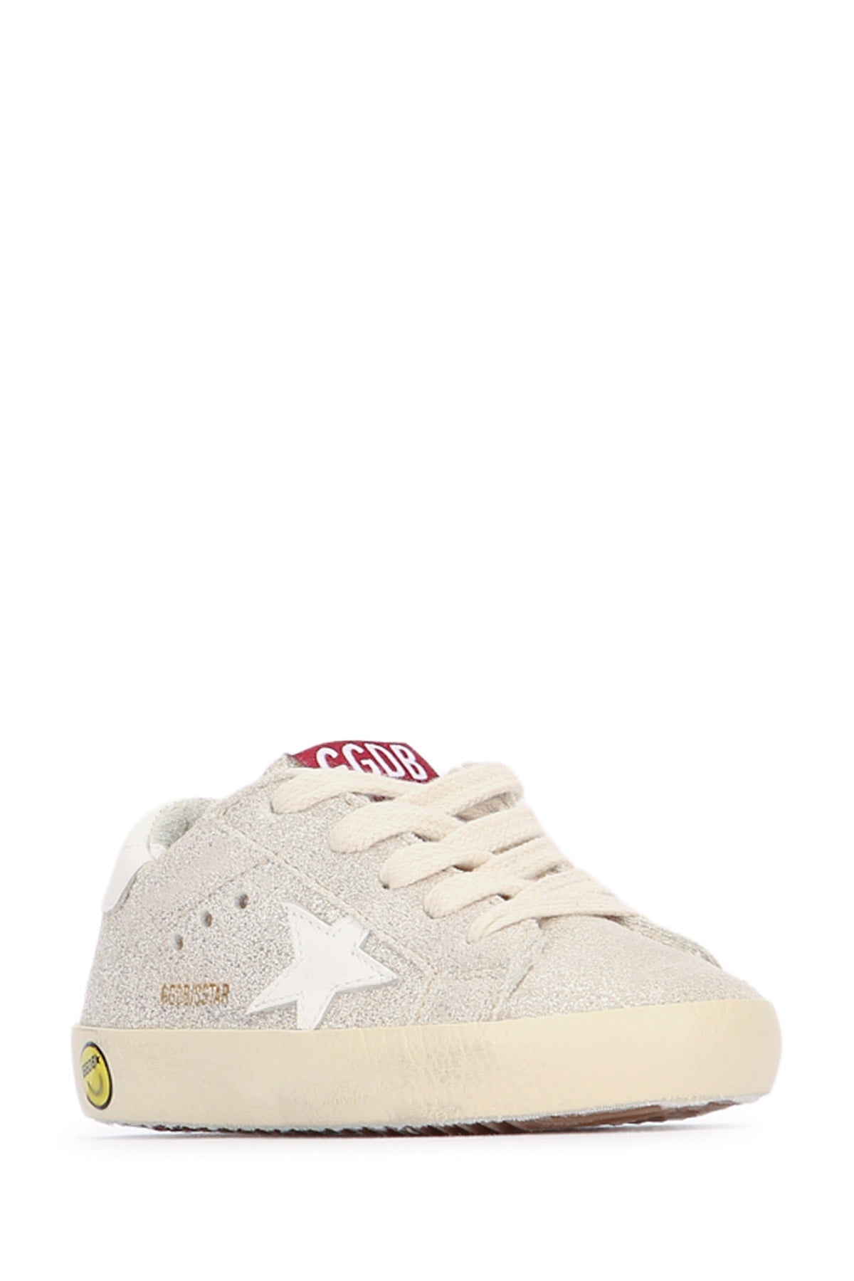 GOLDEN GOOSE KIDS Mini Superstar Laminated Suede Sneakers for Kids