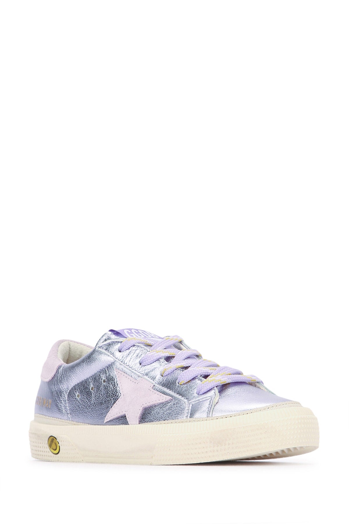 GOLDEN GOOSE KIDS Mini Laminated Nappa Upper Sneakers for Kids