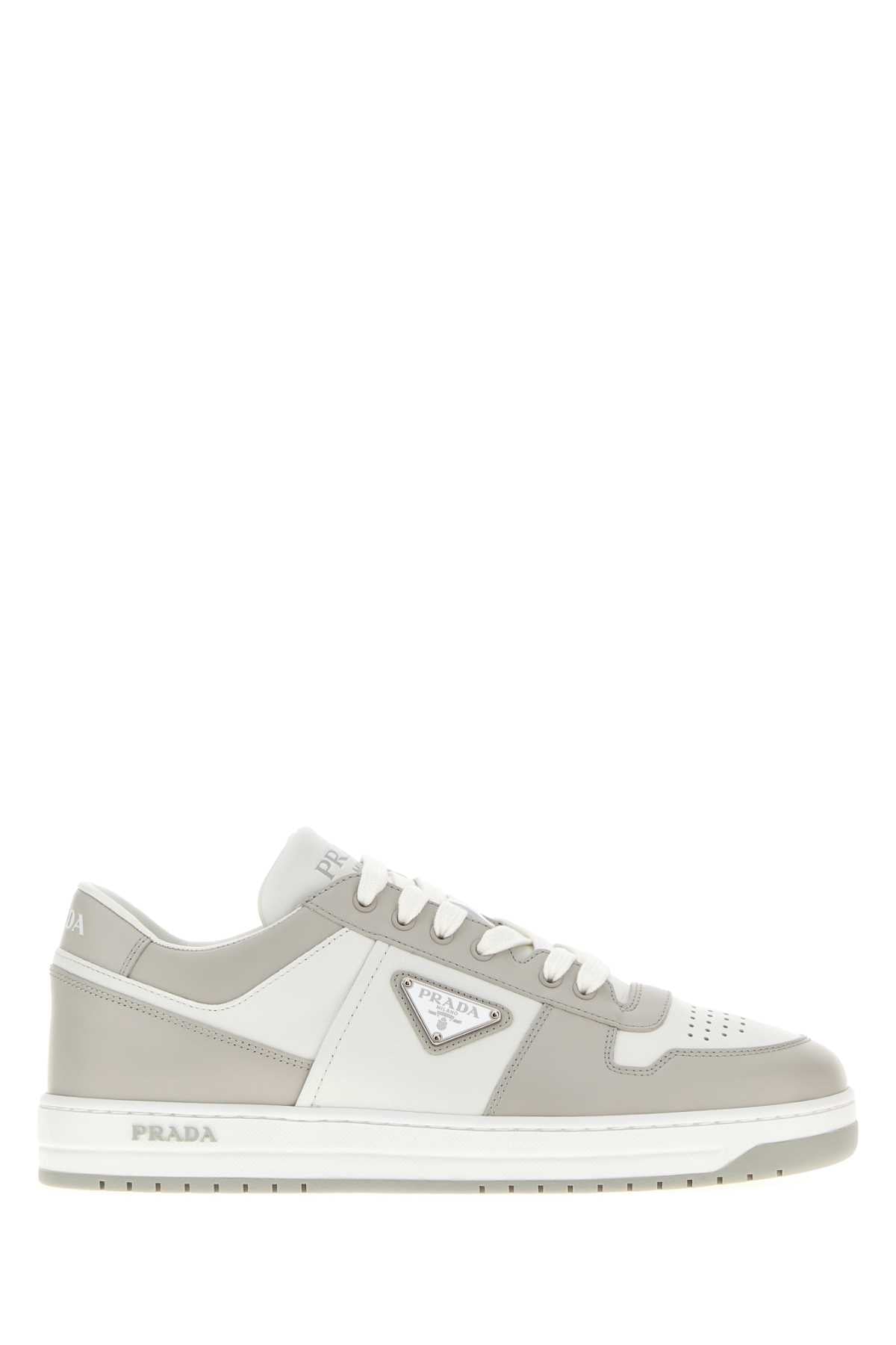 PRADA Two-tone Leather Downtown Sneaker