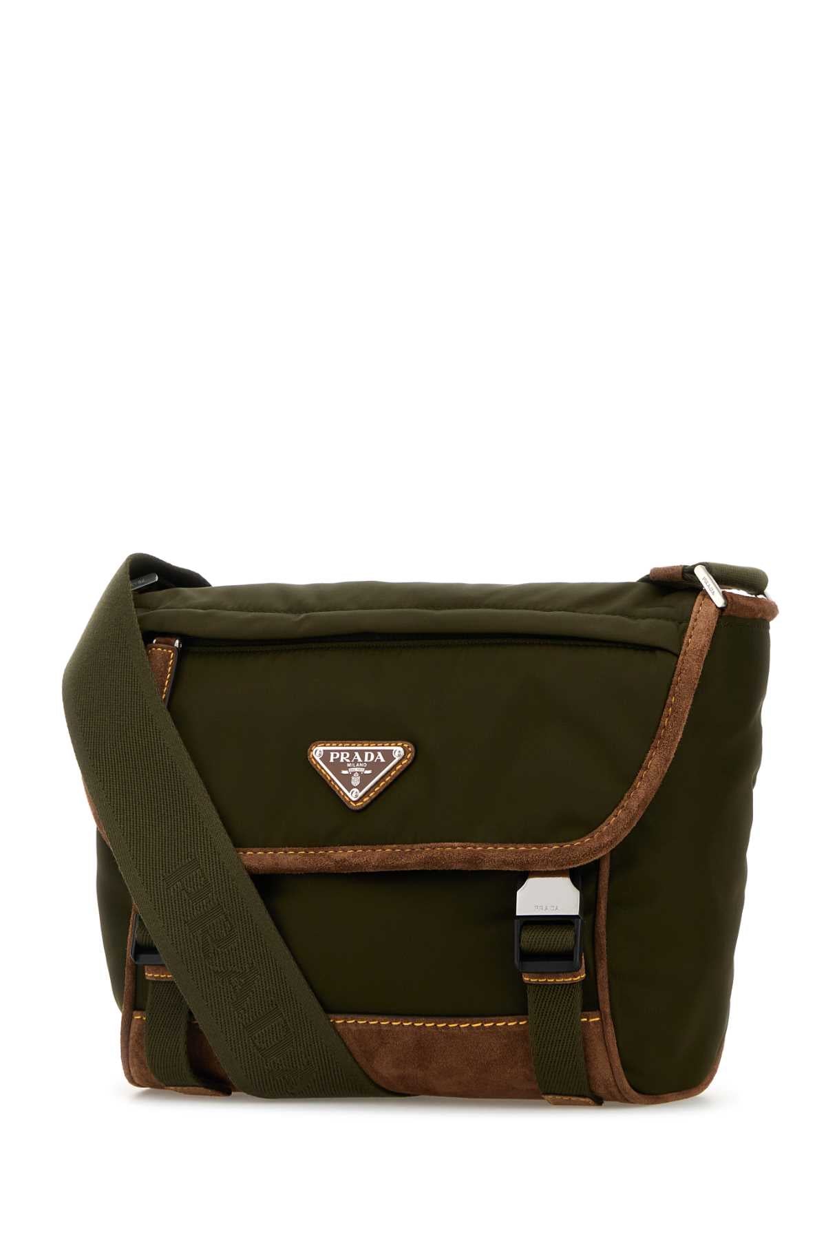 PRADA Mini Re-Nylon Crossbody Handbag - 22x20x12 cm