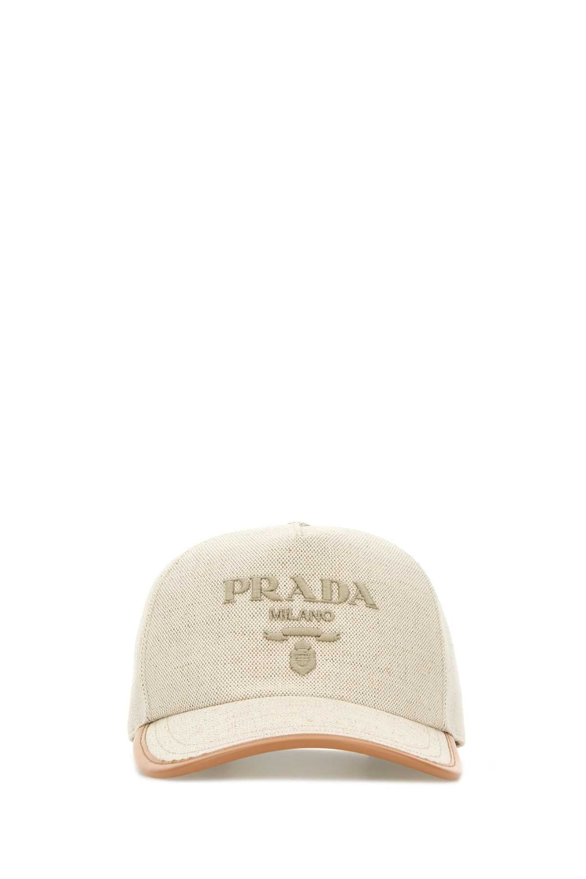 PRADA Cotton Blend Baseball Cap for Men