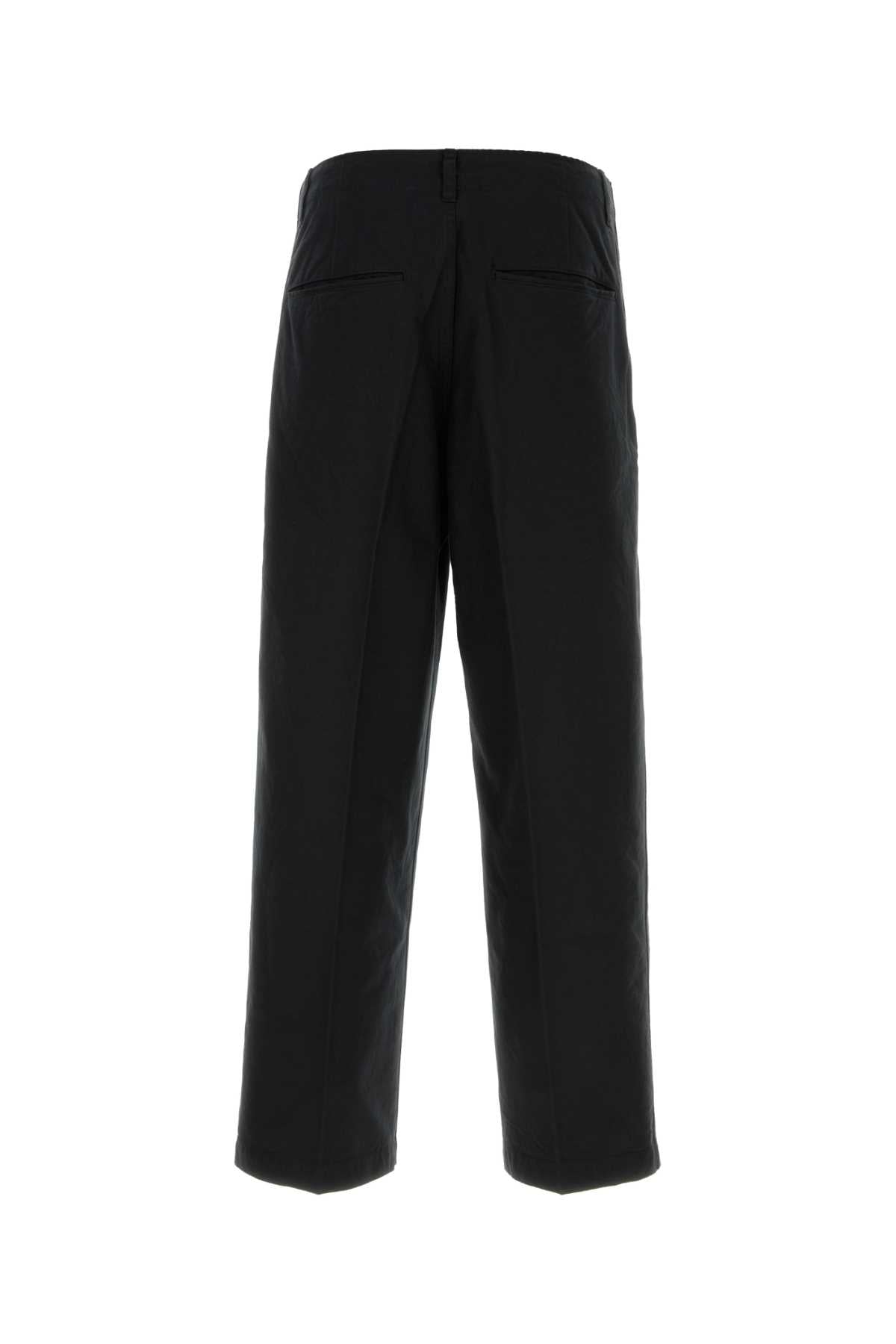 VISVIM Classic Black Cotton Pants for Men - 25W