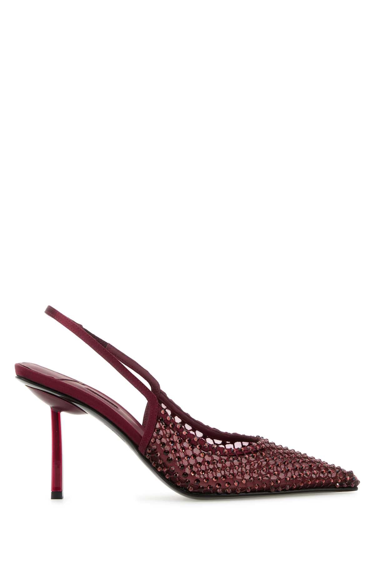 LE SILLA Embellished Mesh Gilda Pumps with 8.5 cm Heel Height