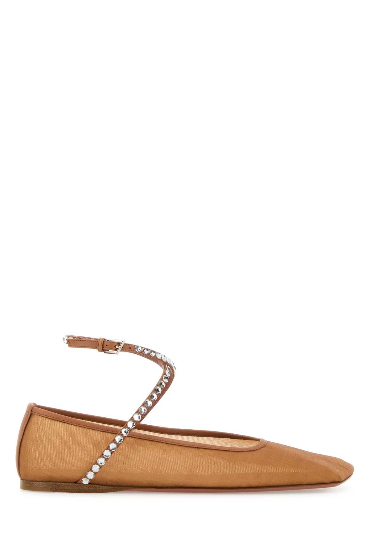AMINA MUADDI Mesh Mini Ballerinas