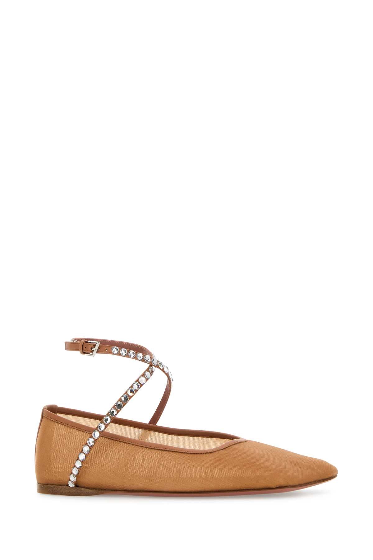 AMINA MUADDI Mesh Mini Ballerinas