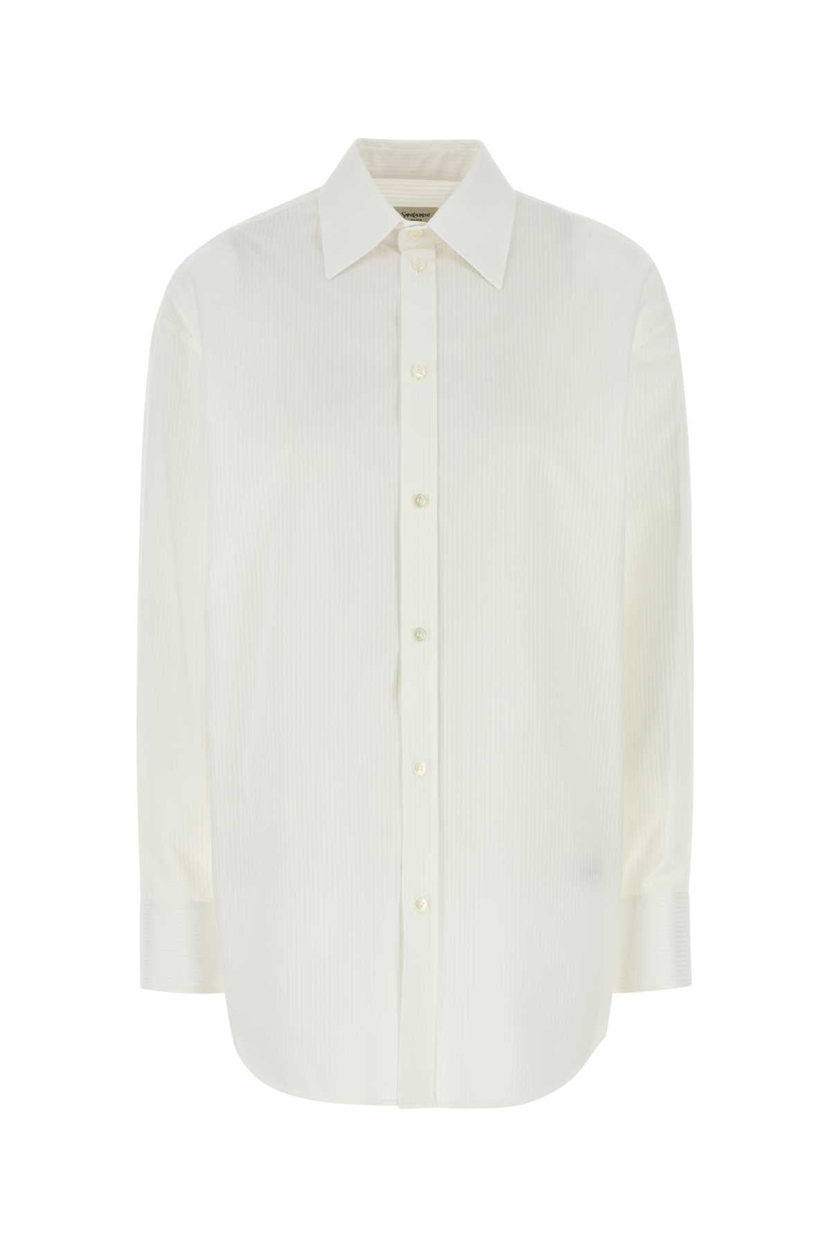 SAINT LAURENT Elegant Cotton Shirt for Women - Spring 25S Collection