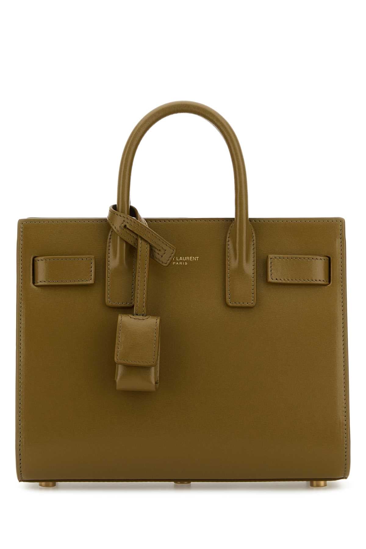 SAINT LAURENT Mini Leather Nano Handbag