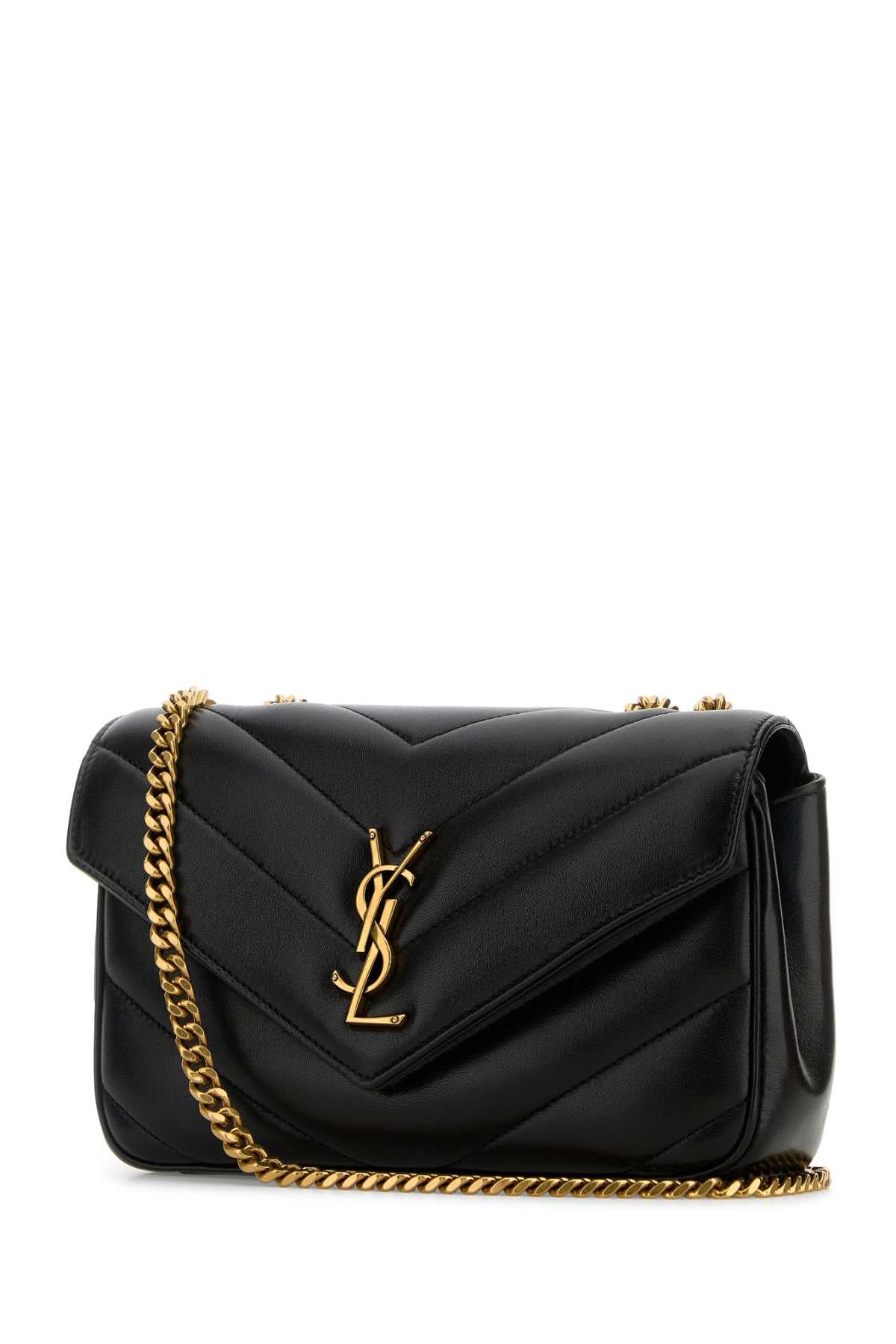 SAINT LAURENT Mini Leather LouLou Shoulder Handbag