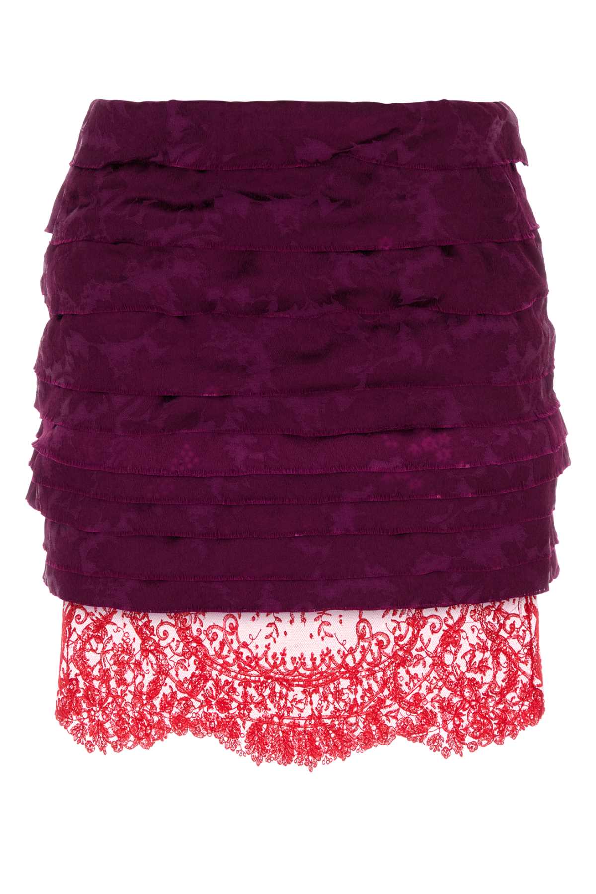 SAINT LAURENT Elegant Jacquard Mini Skirt for Women