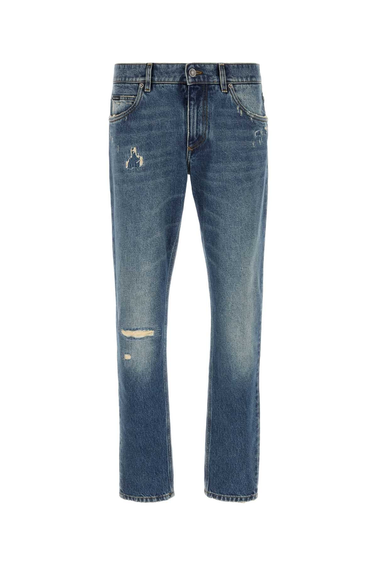 DOLCE & GABBANA Classic Denim Jeans for Men - 2025 Season