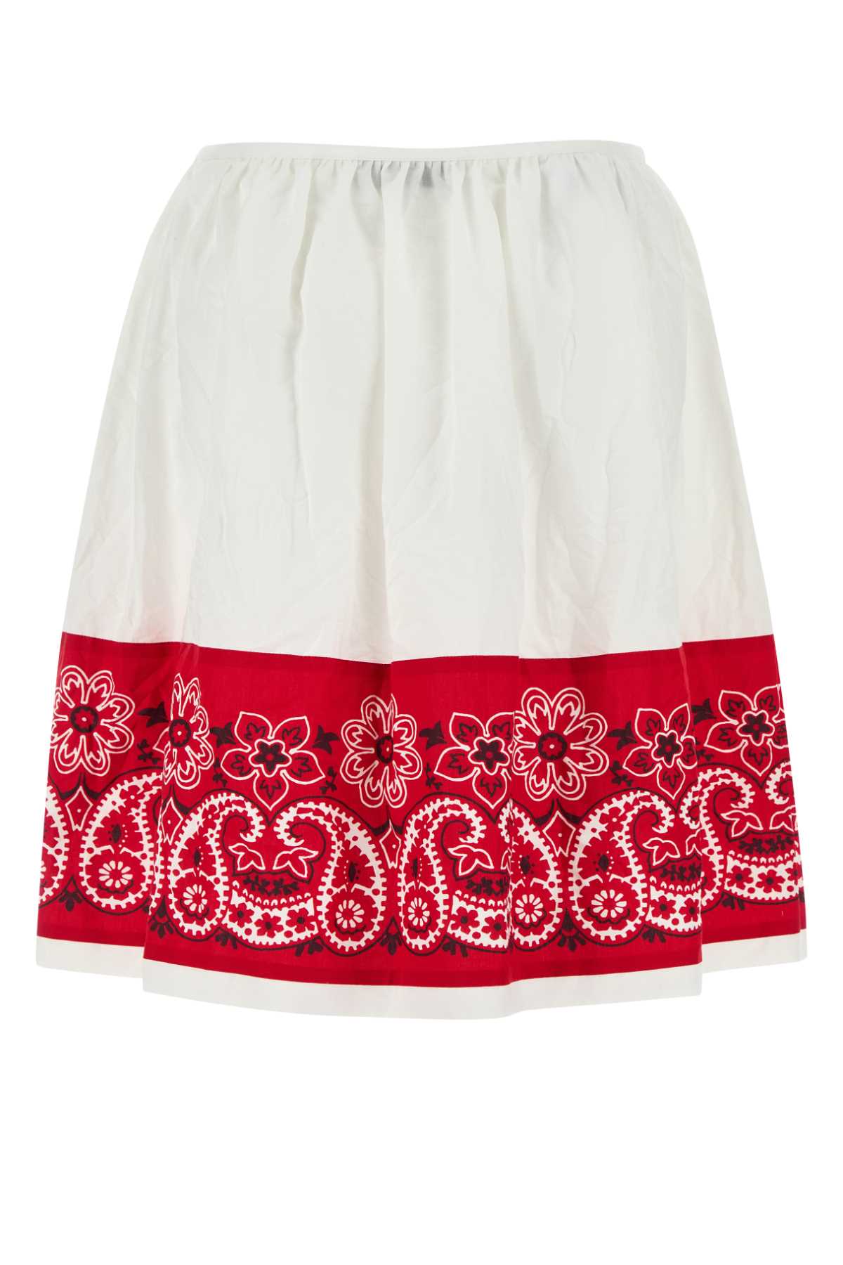 MIU MIU Mini Poplin Skirt