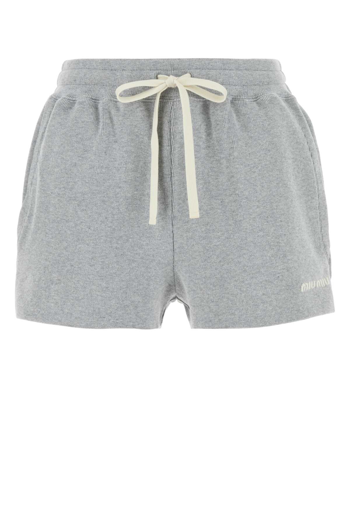 MIU MIU Cotton Mini Shorts for Women