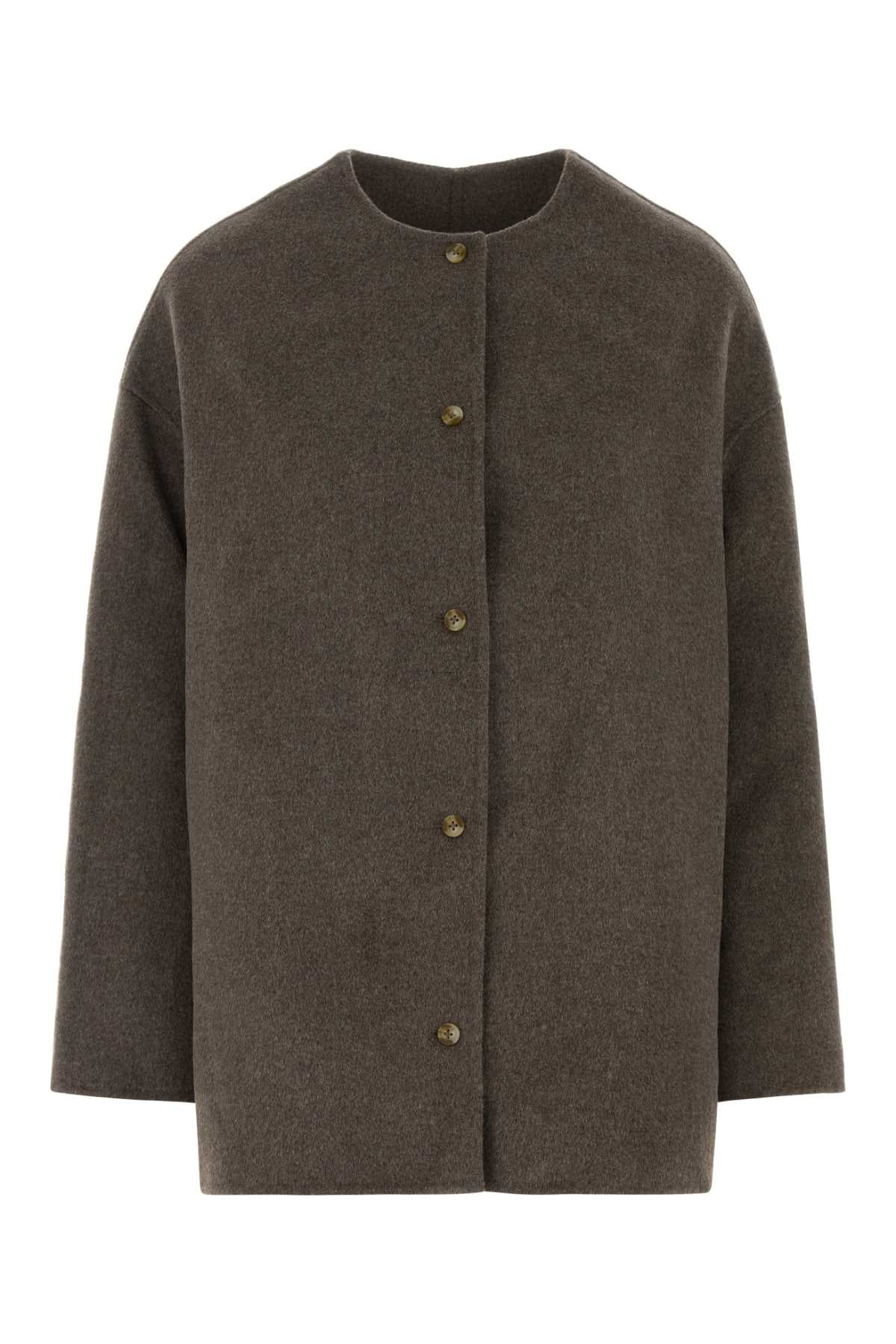 LOULOU DE SAISON Mud Flannel Dunne Jacket for Women