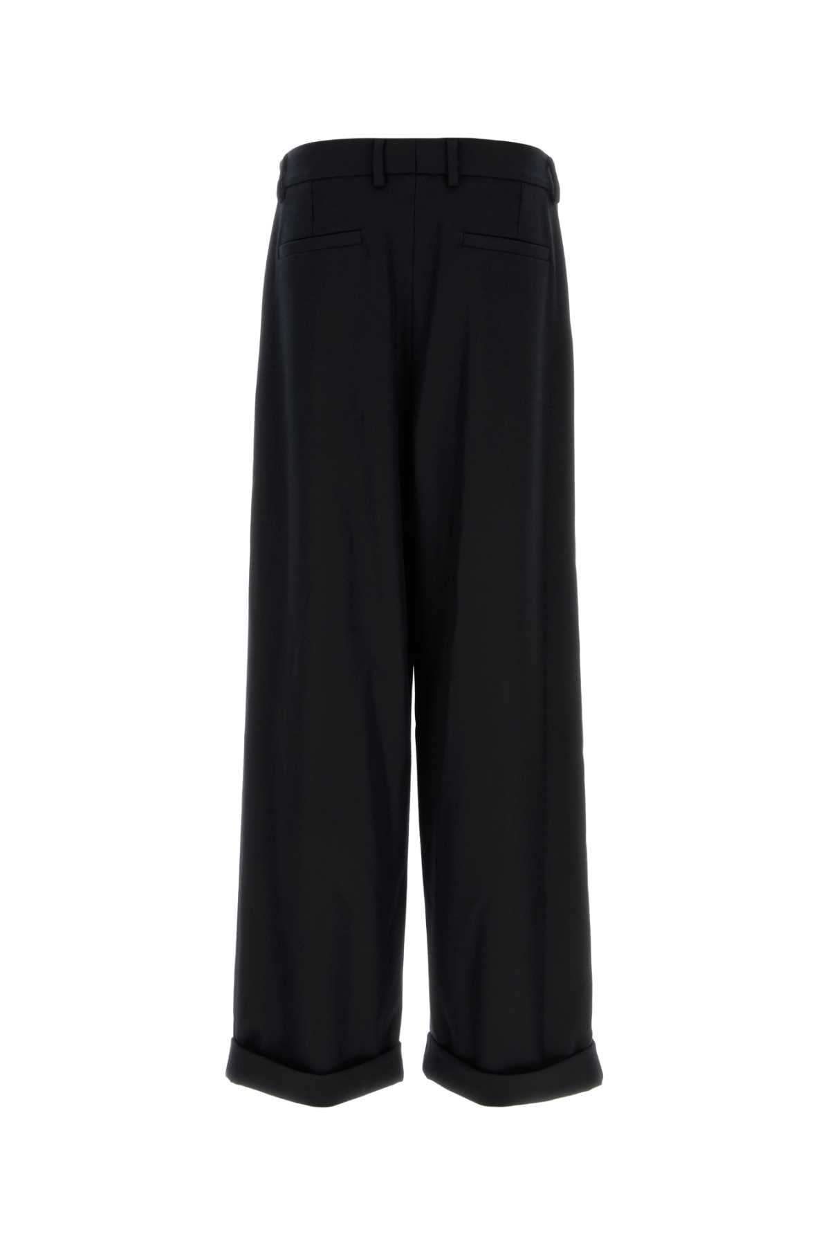 DOLCE & GABBANA Wide-Leg Wool Pant for Men