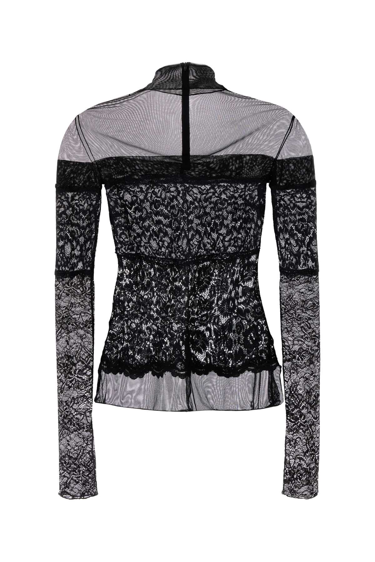 BLUMARINE Elegant Tulle and Lace Mini Top