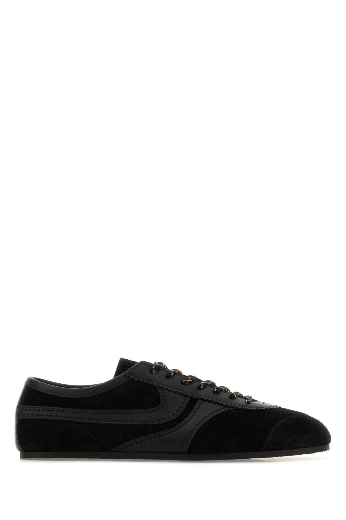 DRIES VAN NOTEN Suede and Leather Sneakers